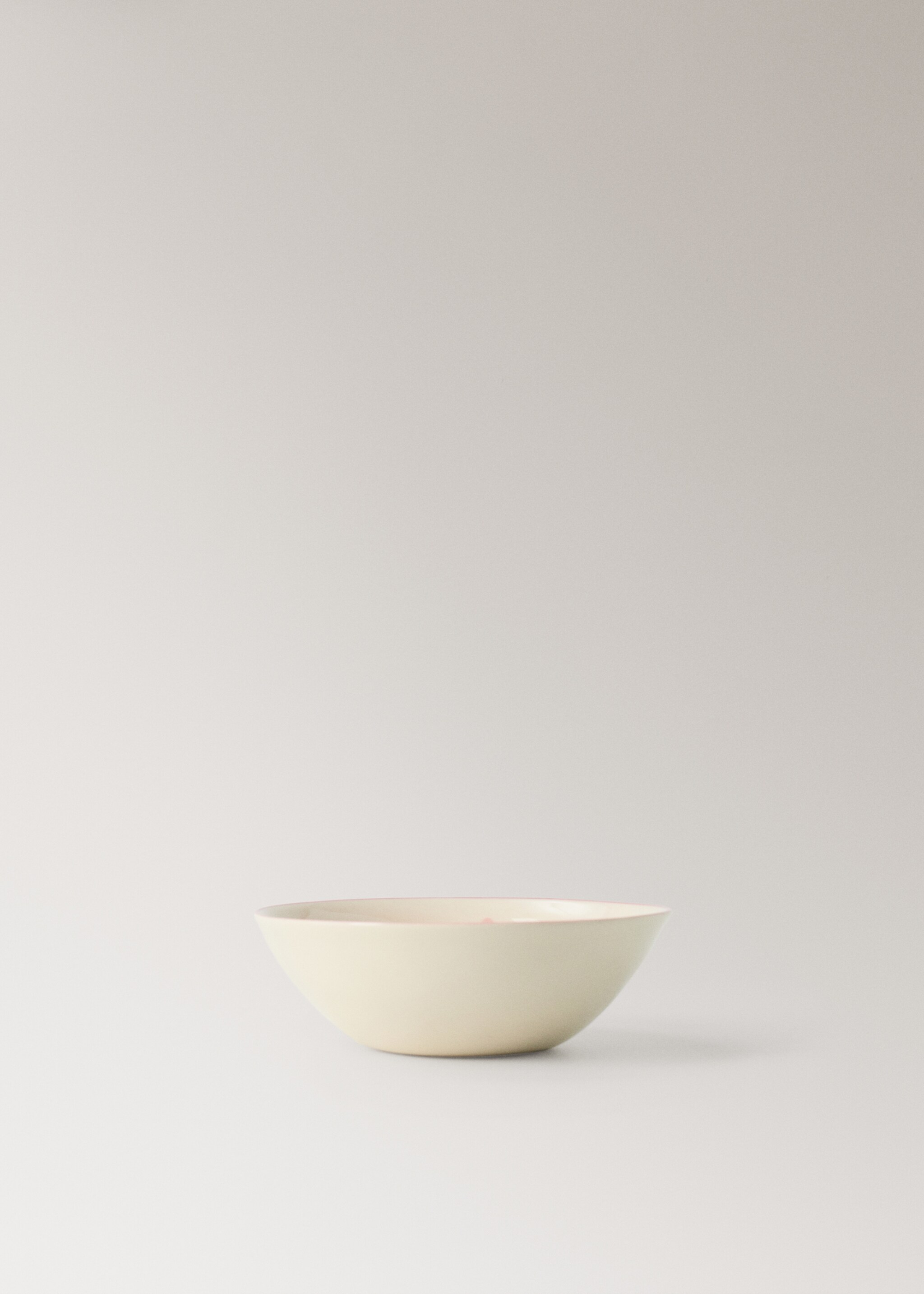 Floral design stoneware bowl - Article without model, Light/Pastel Purple. Ref: 27071533-00.