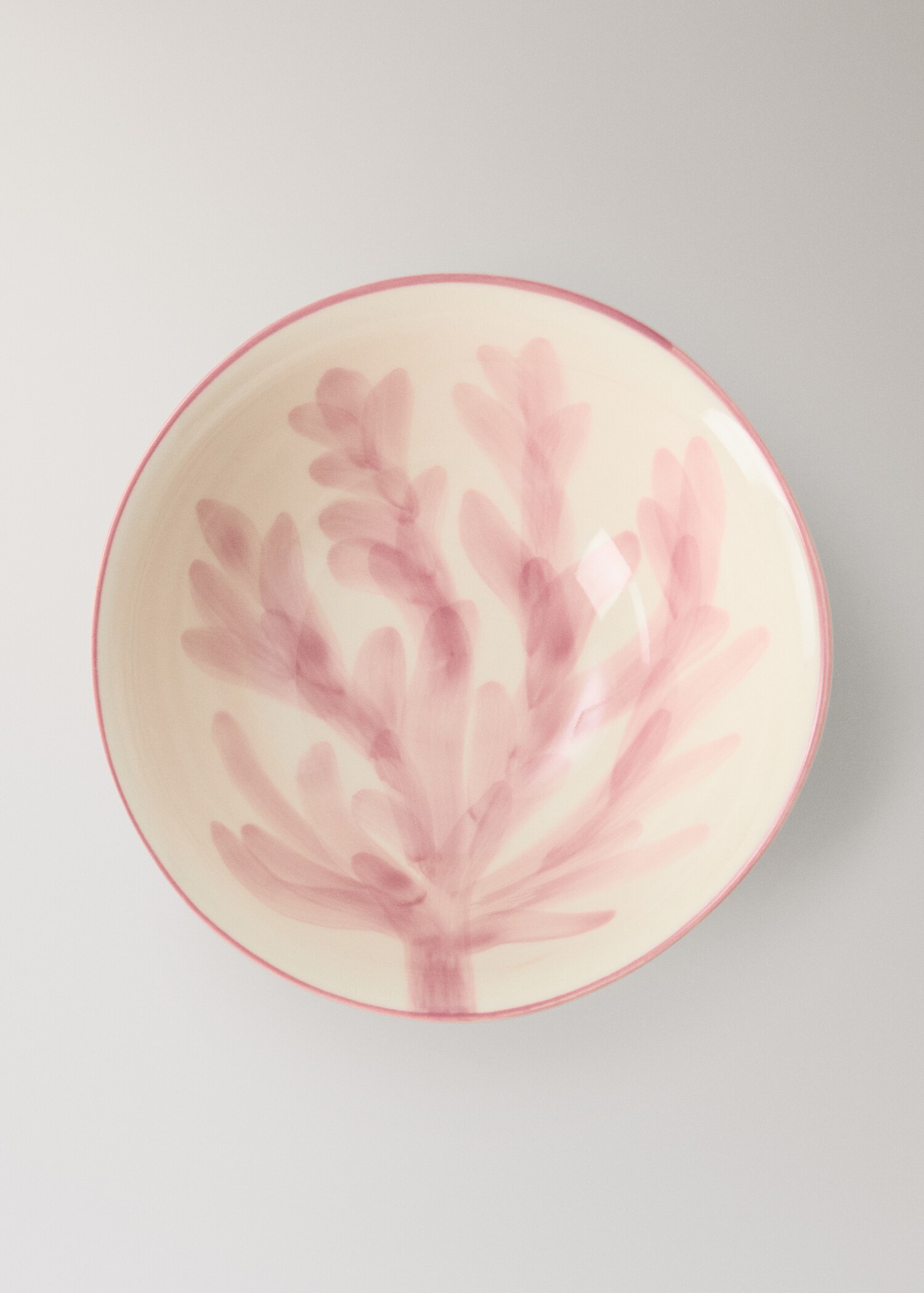Floral design stoneware bowl - Details of the article 2