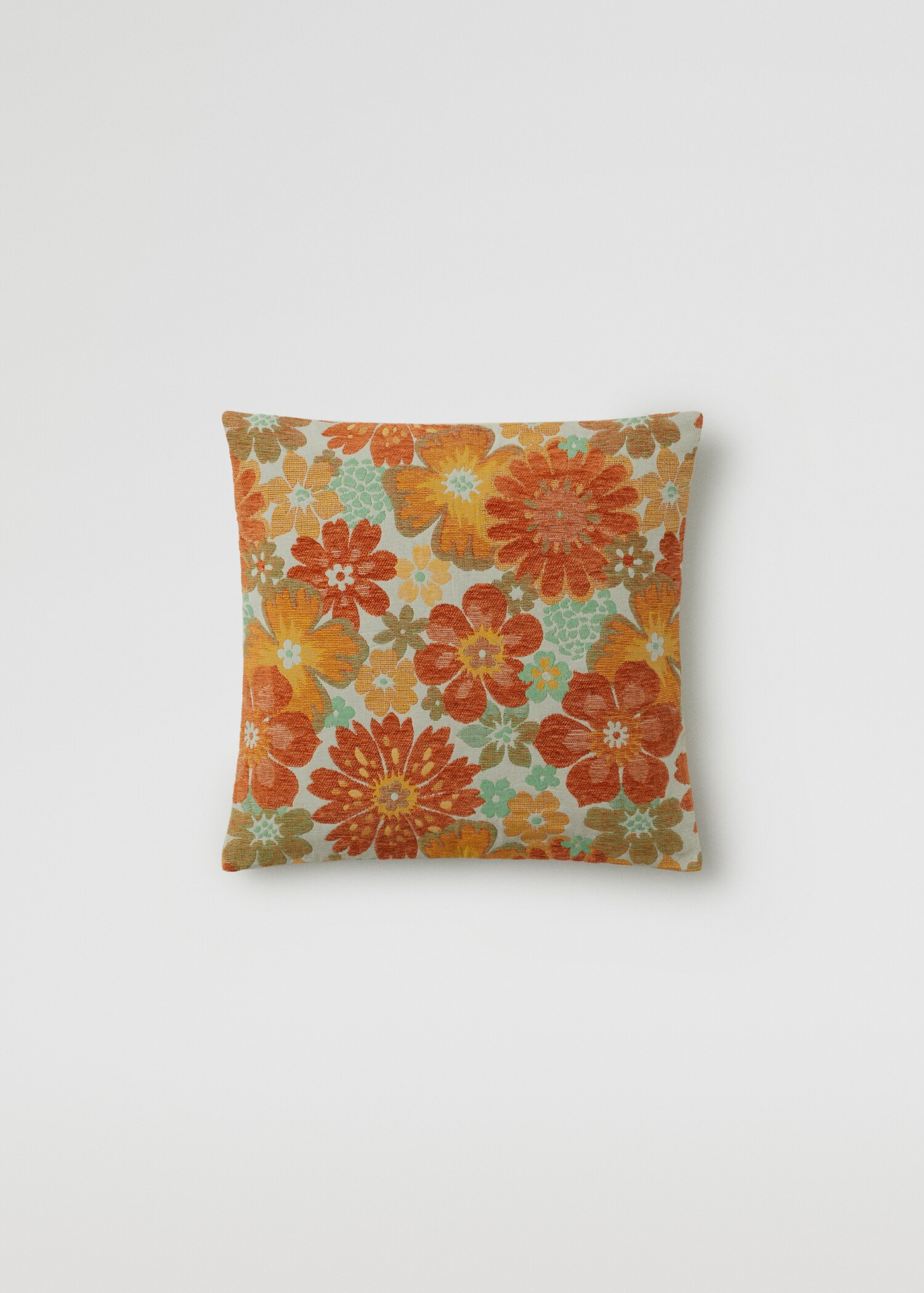 Floral print cushion case 45x45cm - Article without model