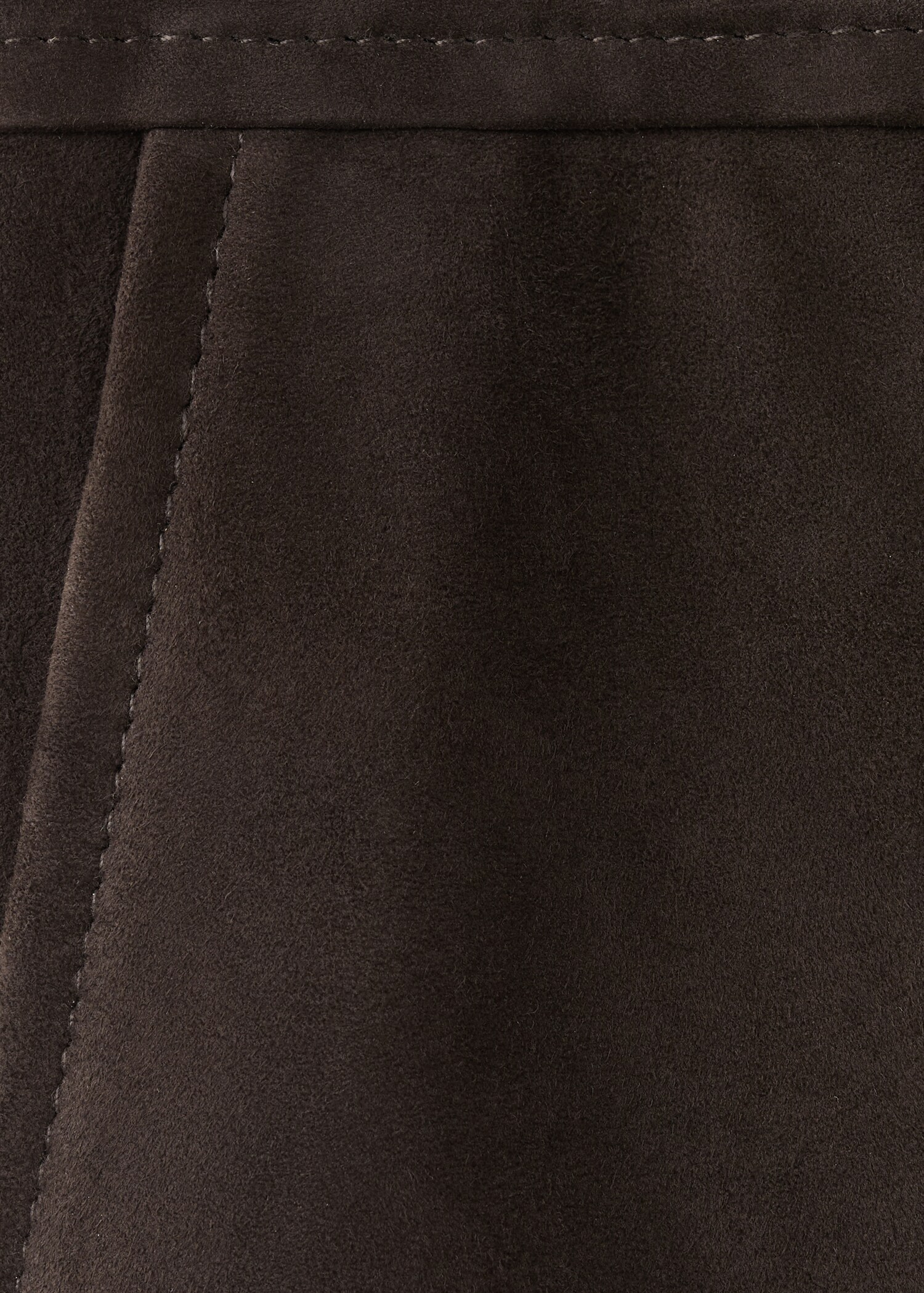 Suede shorts with zip - Details of the article 8