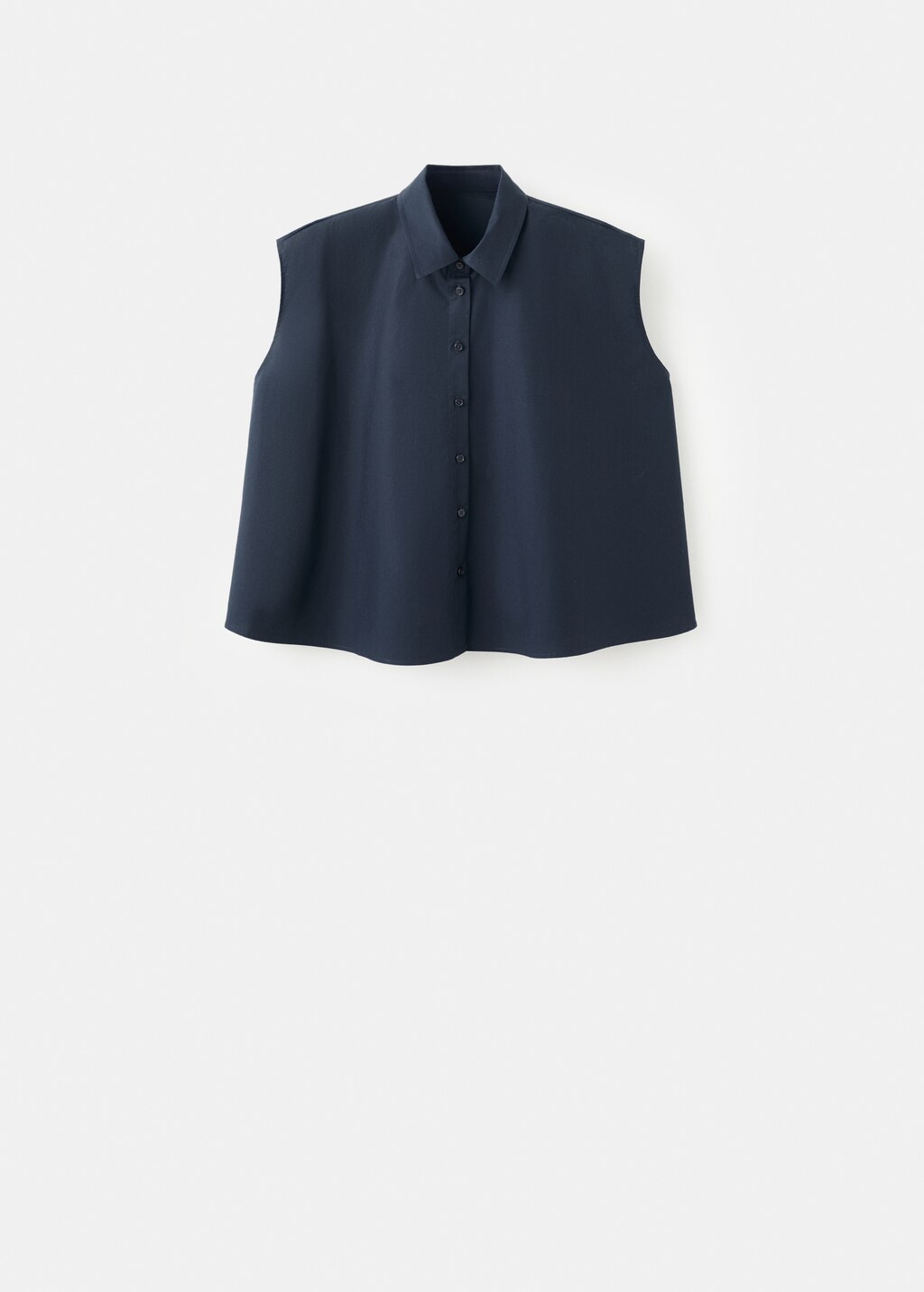 Sleeveless cotton shirt - image 5