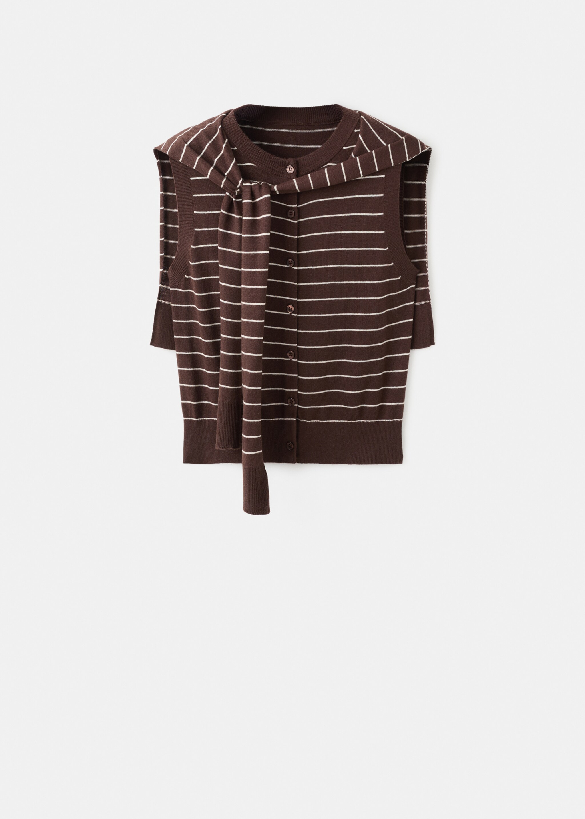 Chaleco combinado jersey - Artículo sin modelo, Chocolate. Ref: 27072540-00.