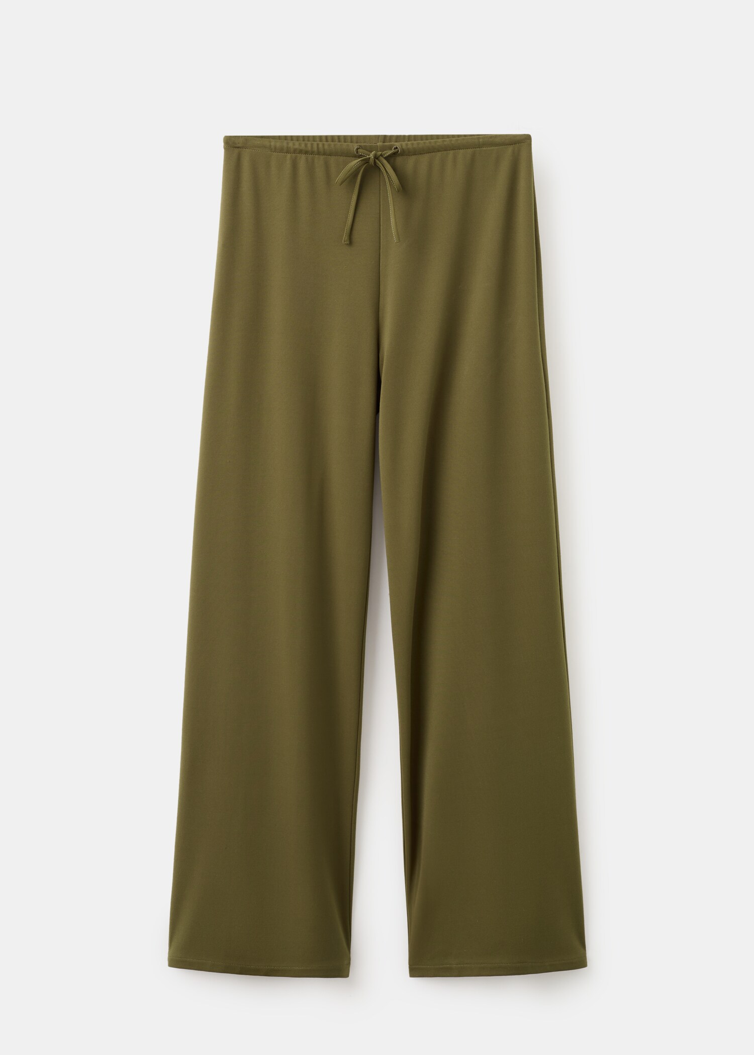 Straight-fit trousers with elastic waist - Article without model