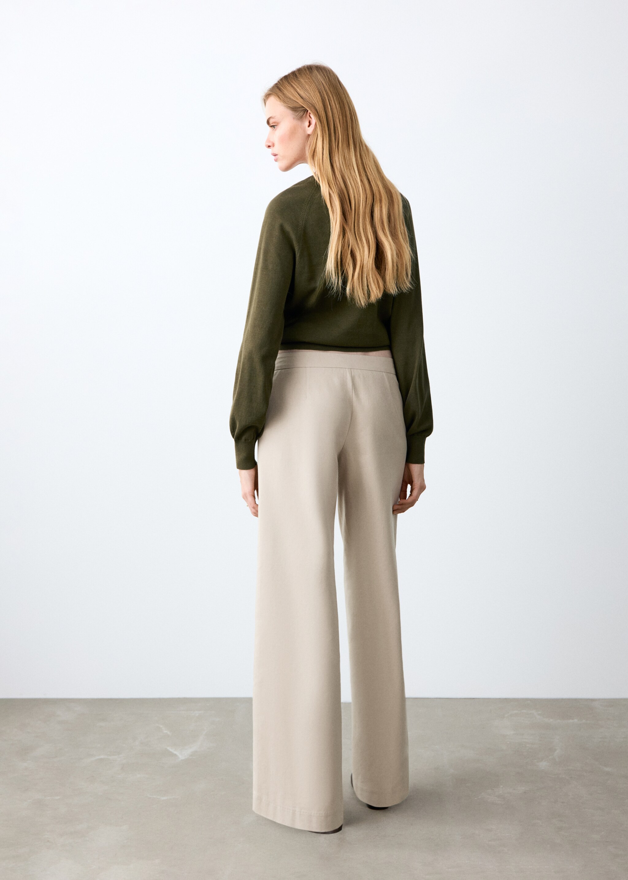 Trousers anna - Reverse of the article, Beige. Ref: 27072549-00.