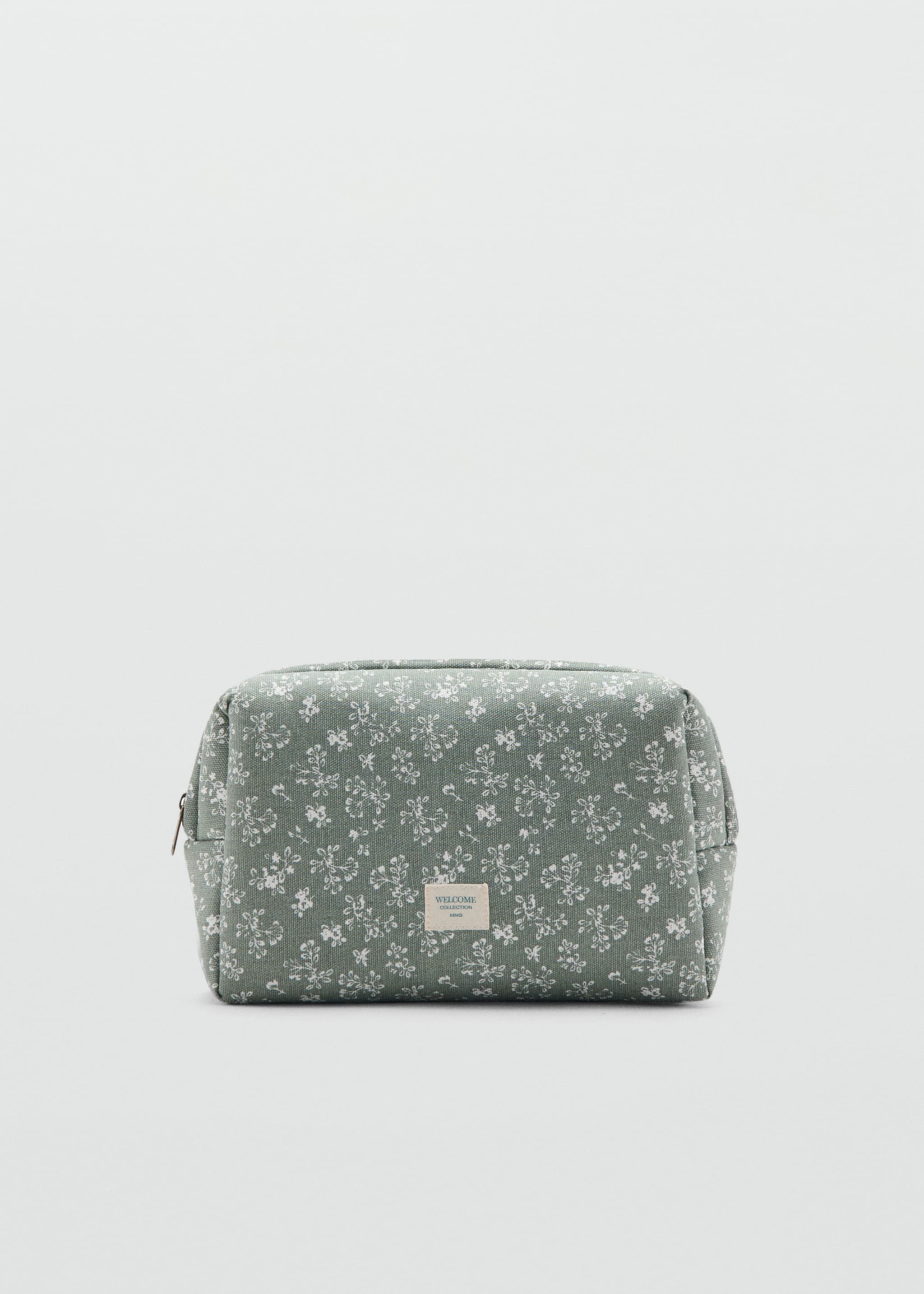 Косметичка з квітковим принтом - Товар без моделі, Зелений. Ref: 27072551-00.
