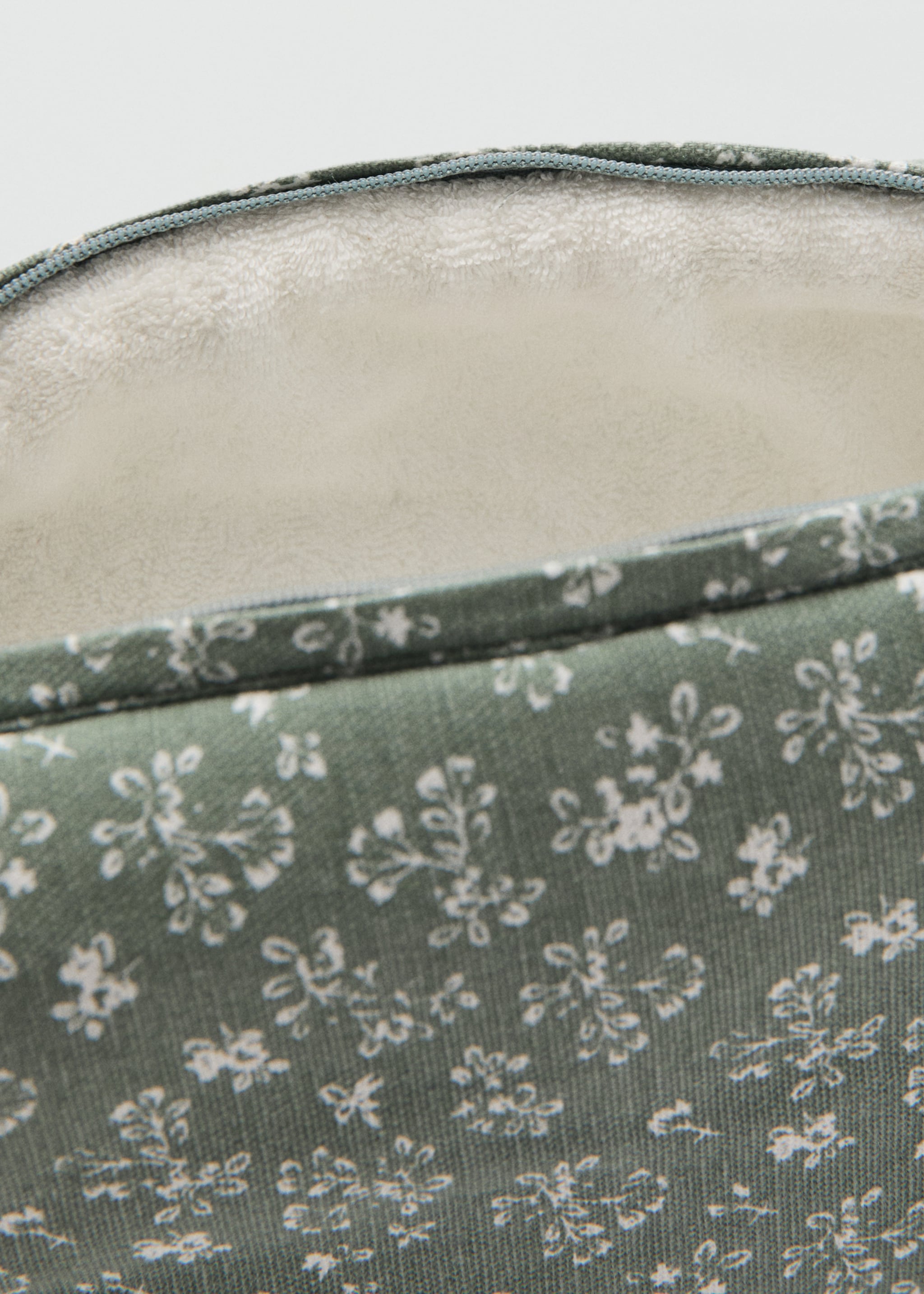 Косметичка з квітковим принтом - Детальніше про товар 2, Зелений. Ref: 27072551-00.