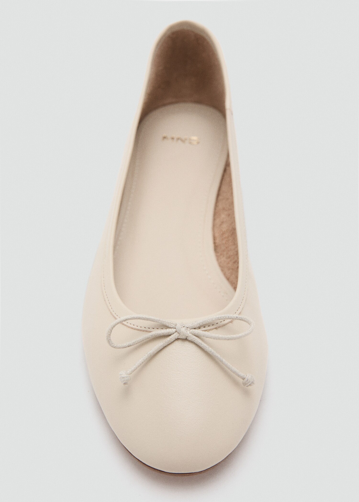 Leather ballet flats with bow - Details of the article 3