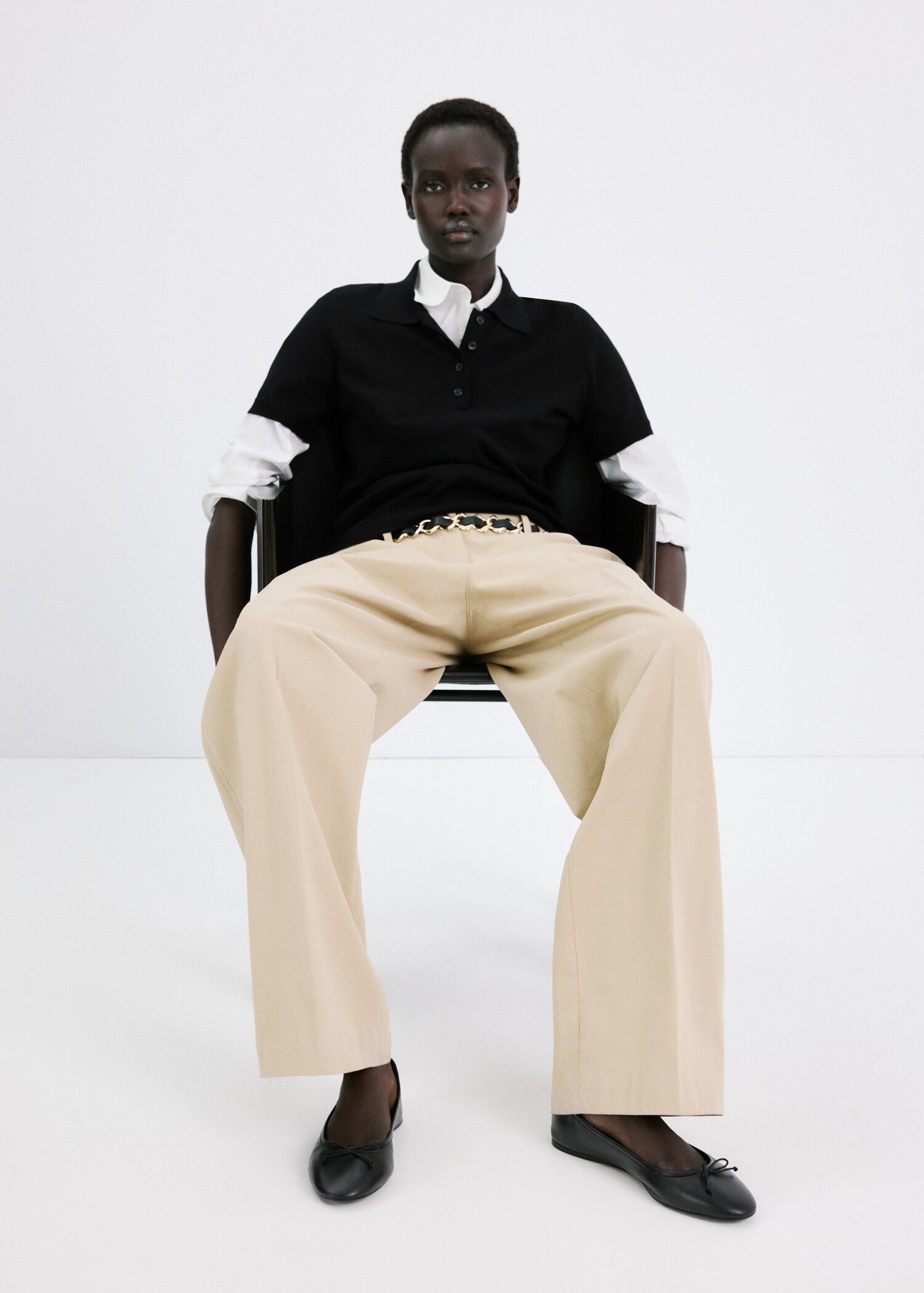 Leather ballet flats with bow - Details of the article 9