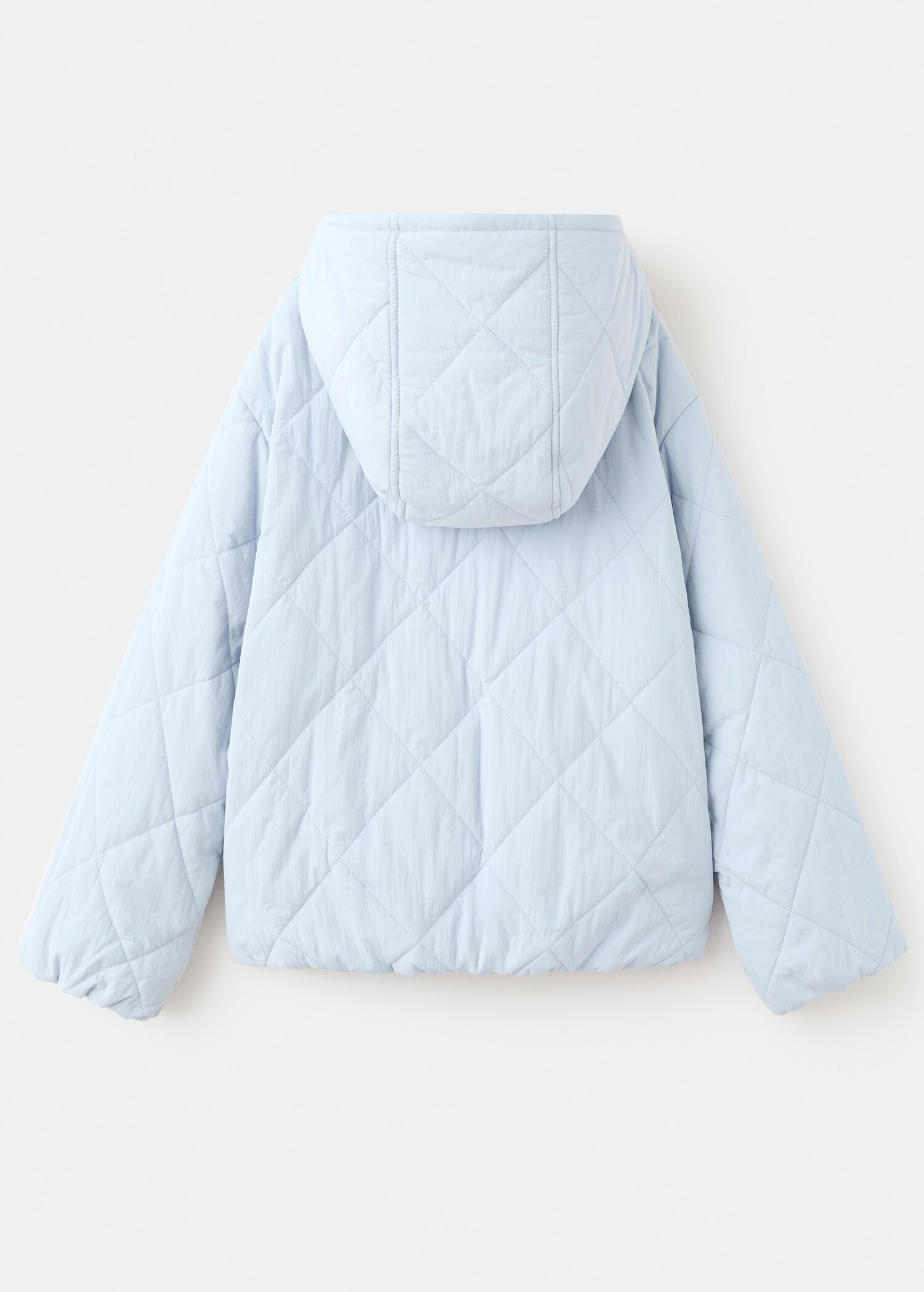 Hood puffer coat - Reverse of the article