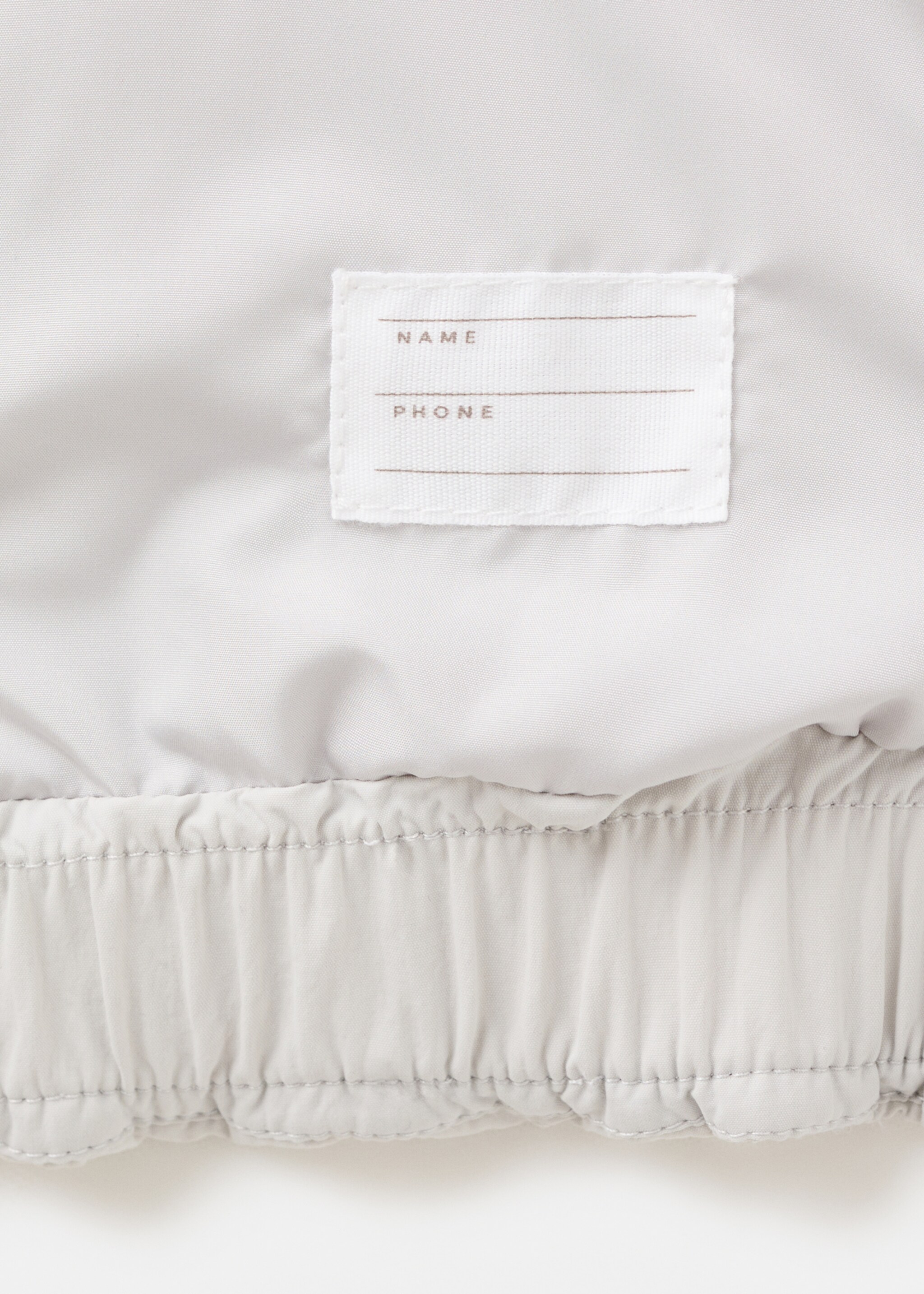 Hood puffer coat - Details of the article 8, Grey. Ref: 27072888-00.