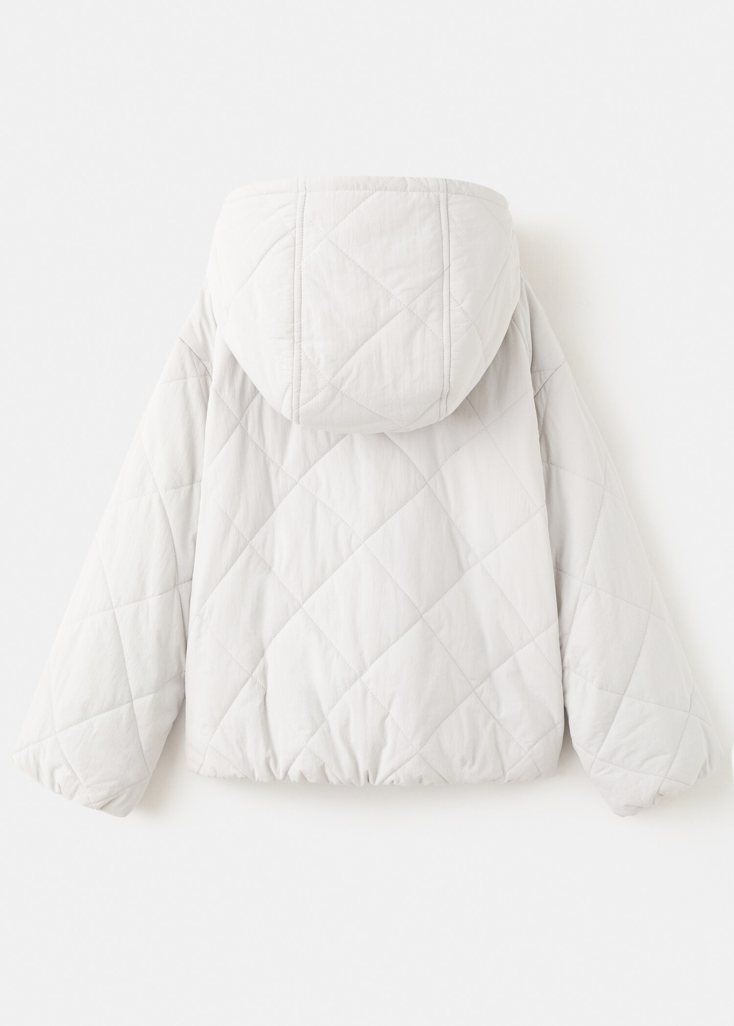 Hood puffer coat - Reverse of the article