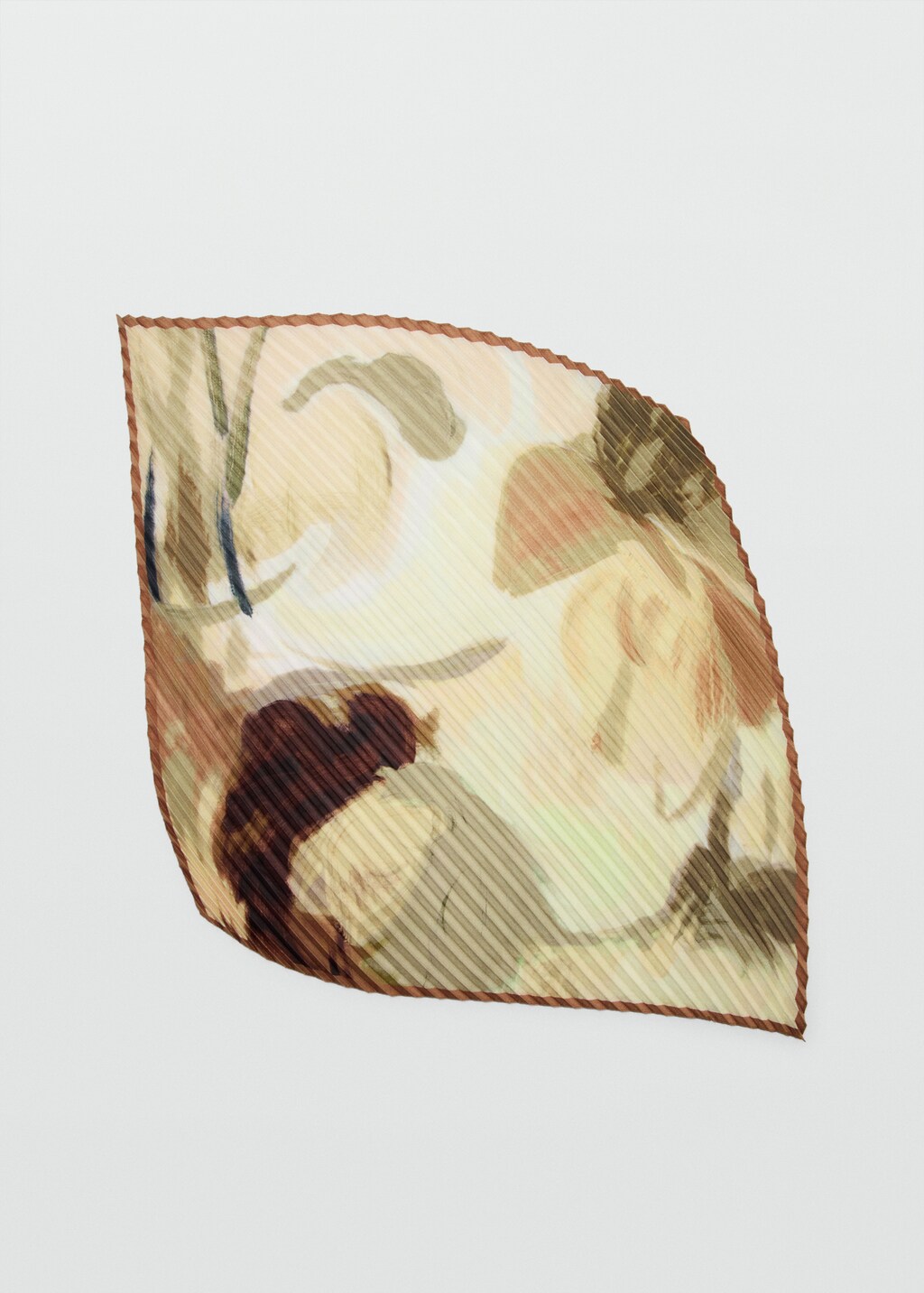Printed pleated scarf - image 4