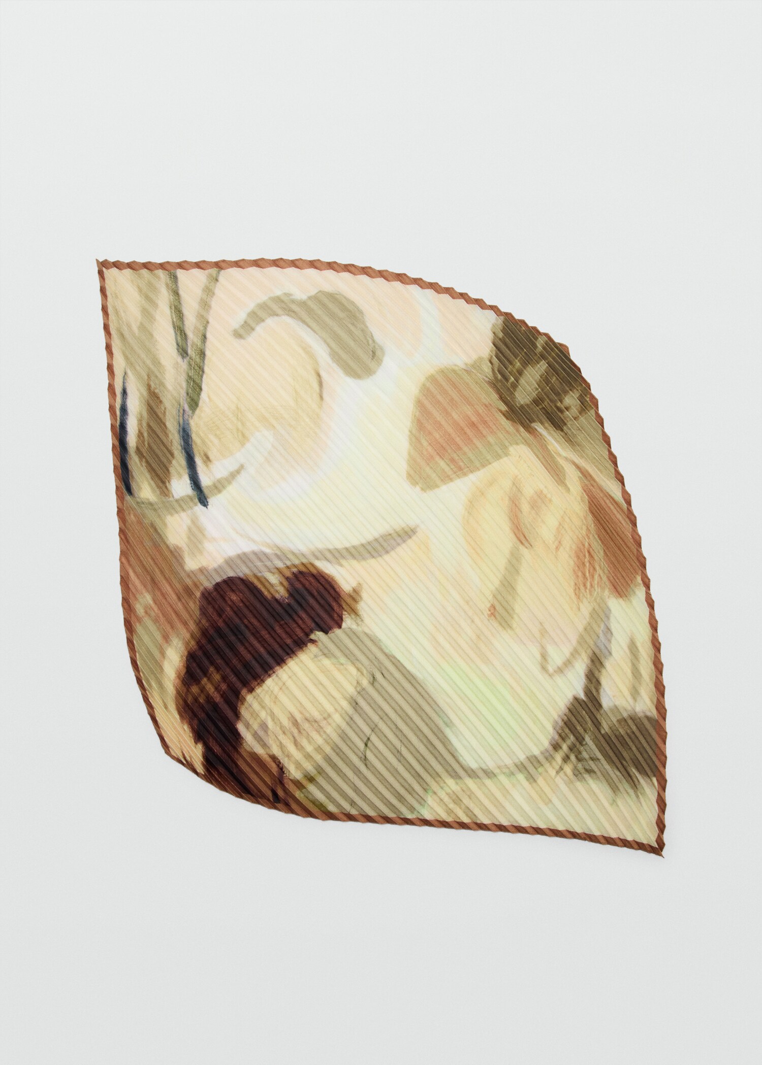 Gemustertes Plissee-Tuch - Artikel ohne Model