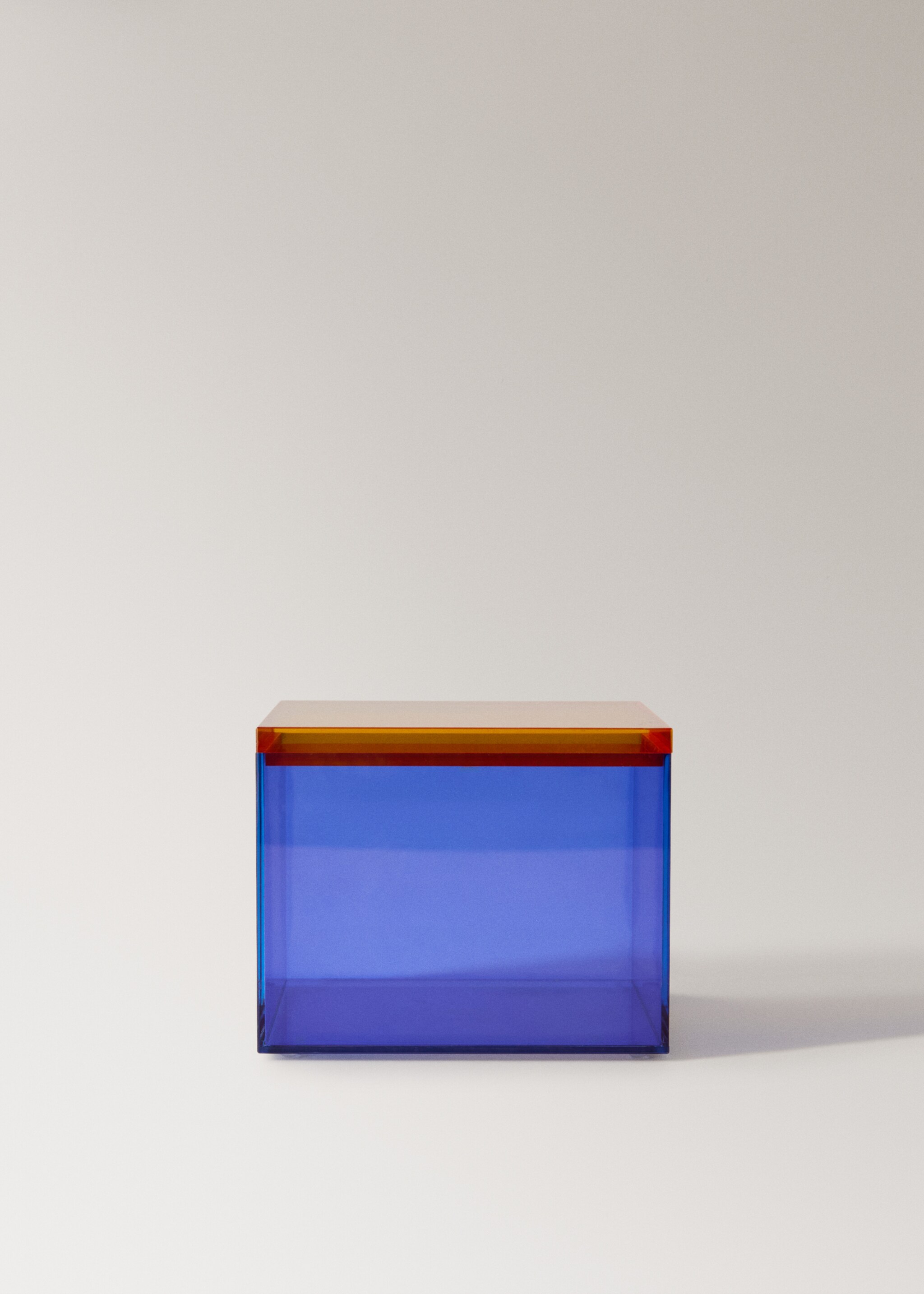 Medium two-tone acrylic box - Article without model, Ink Blue. Ref: 27072895-00.