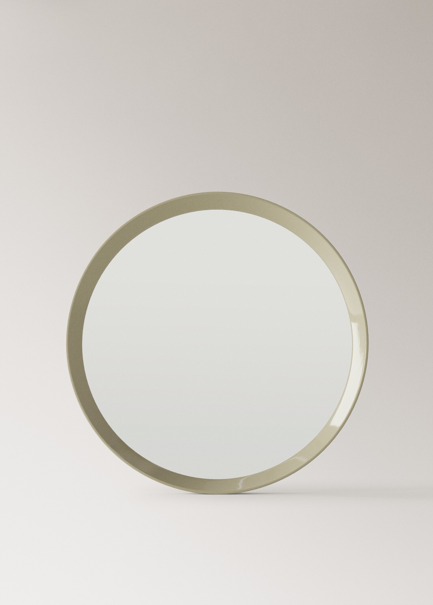 Round wood mirror - Article without model