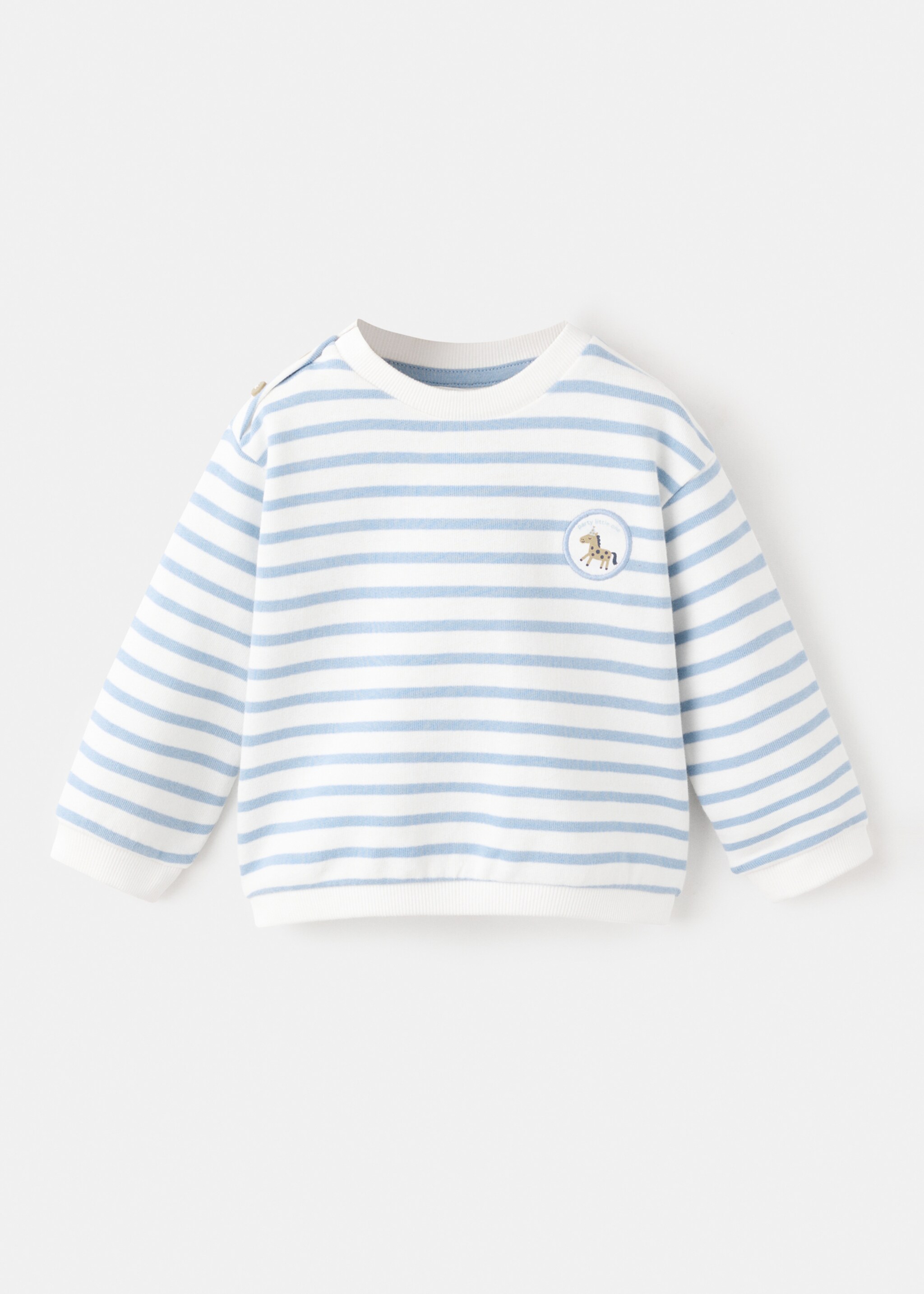 Sweatshirt horses - Article without model, Sky Blue. Ref: 27072899-00.