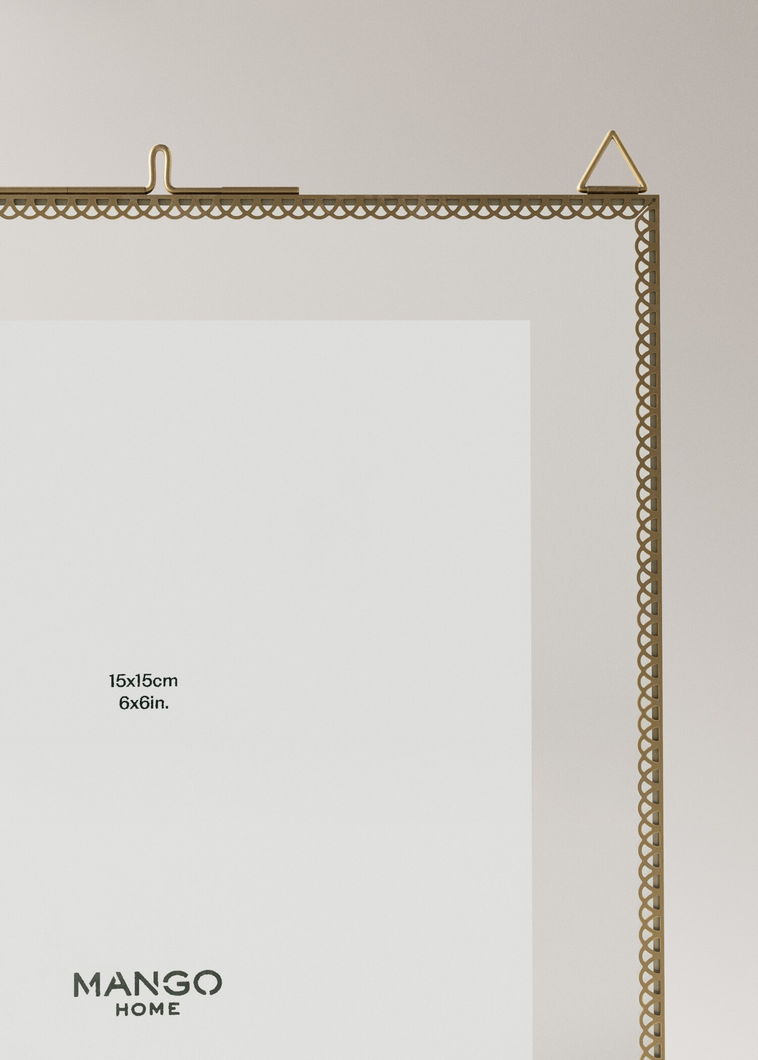 Medium square metal border frame - Details of the article 1