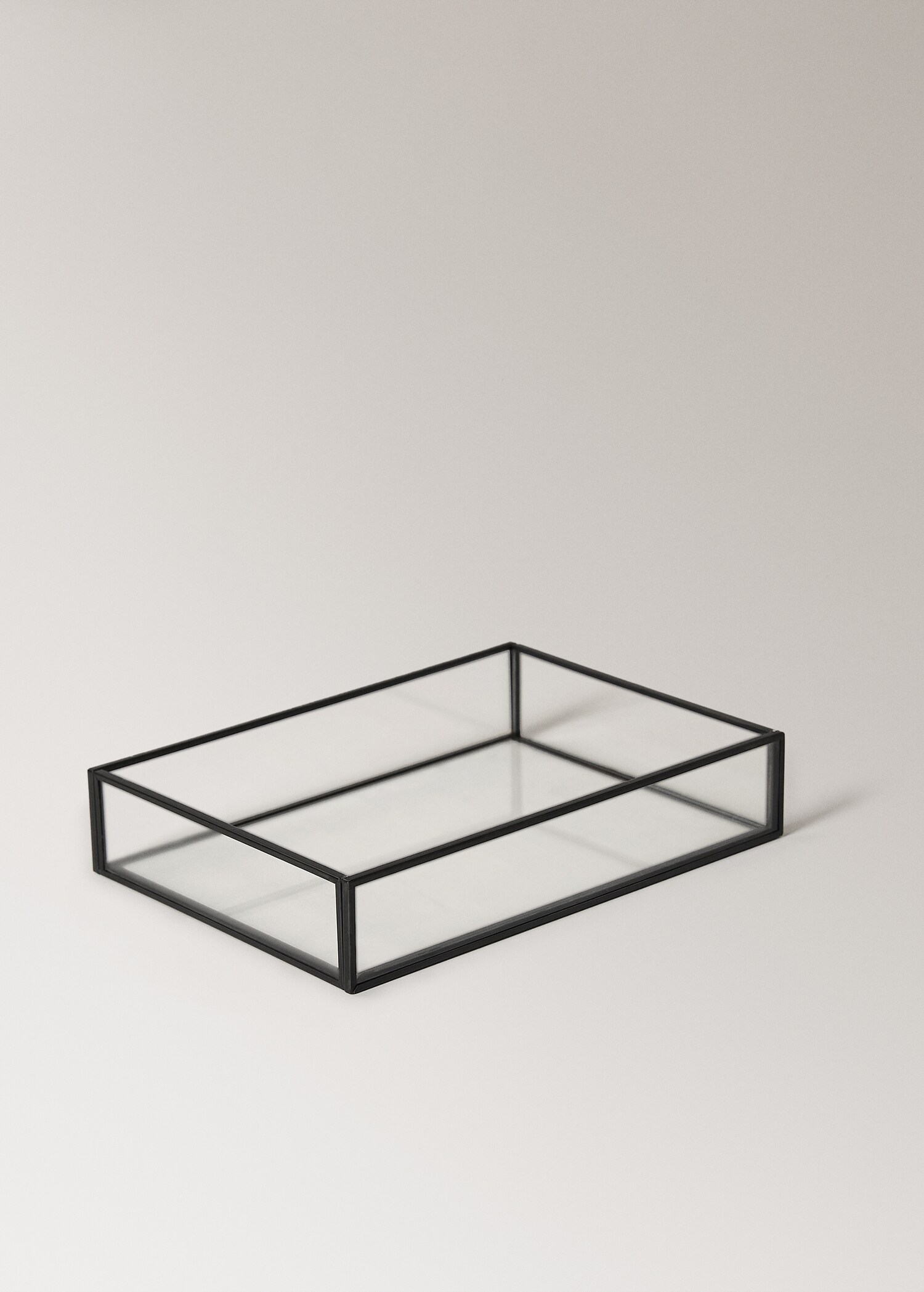 Small decorative glass and metal tray - Details of the article 1