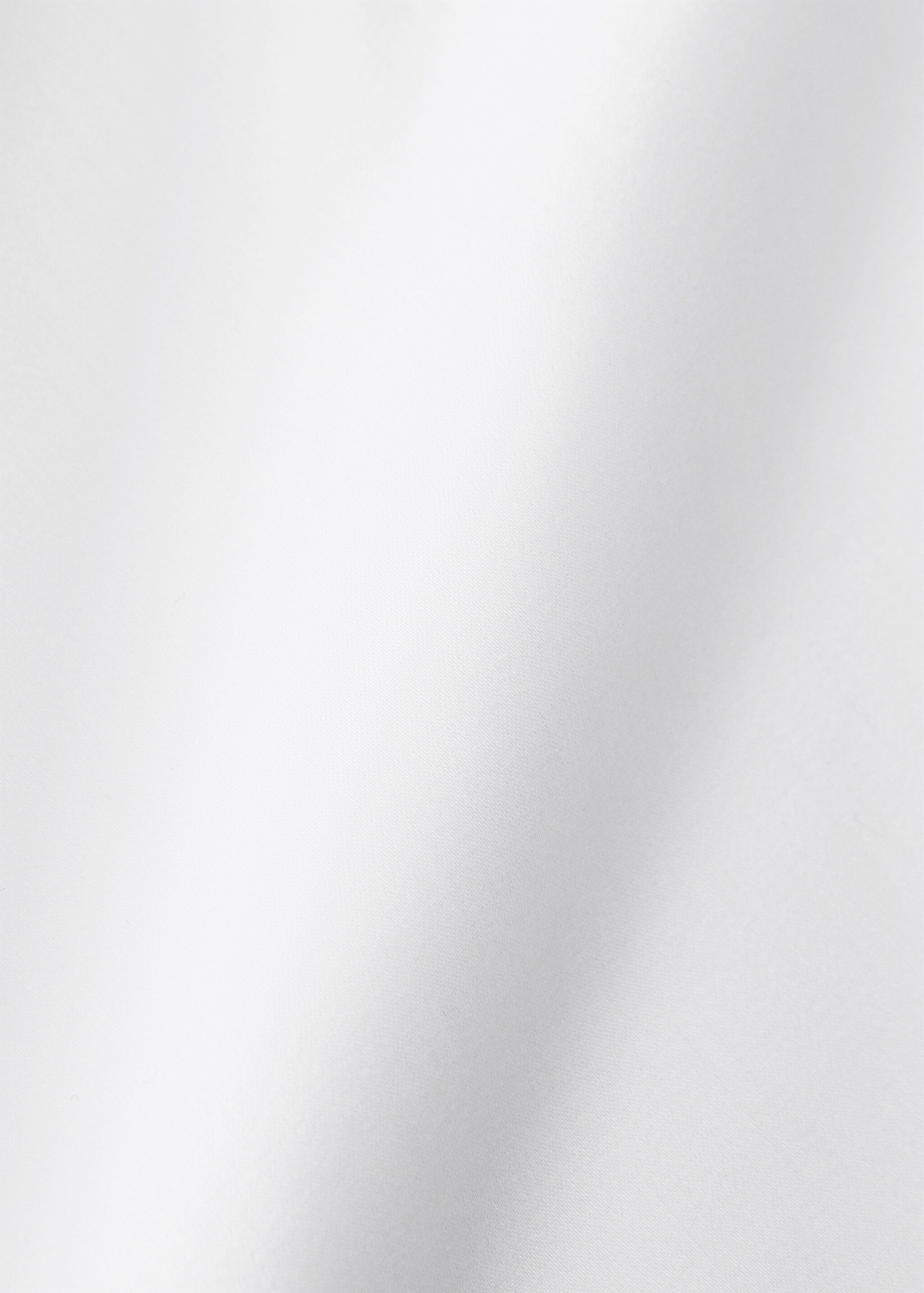 600-thread satin cotton top sheet with trim for 200 cm bed - Details of the article 1, White. Ref: 27072904-00.