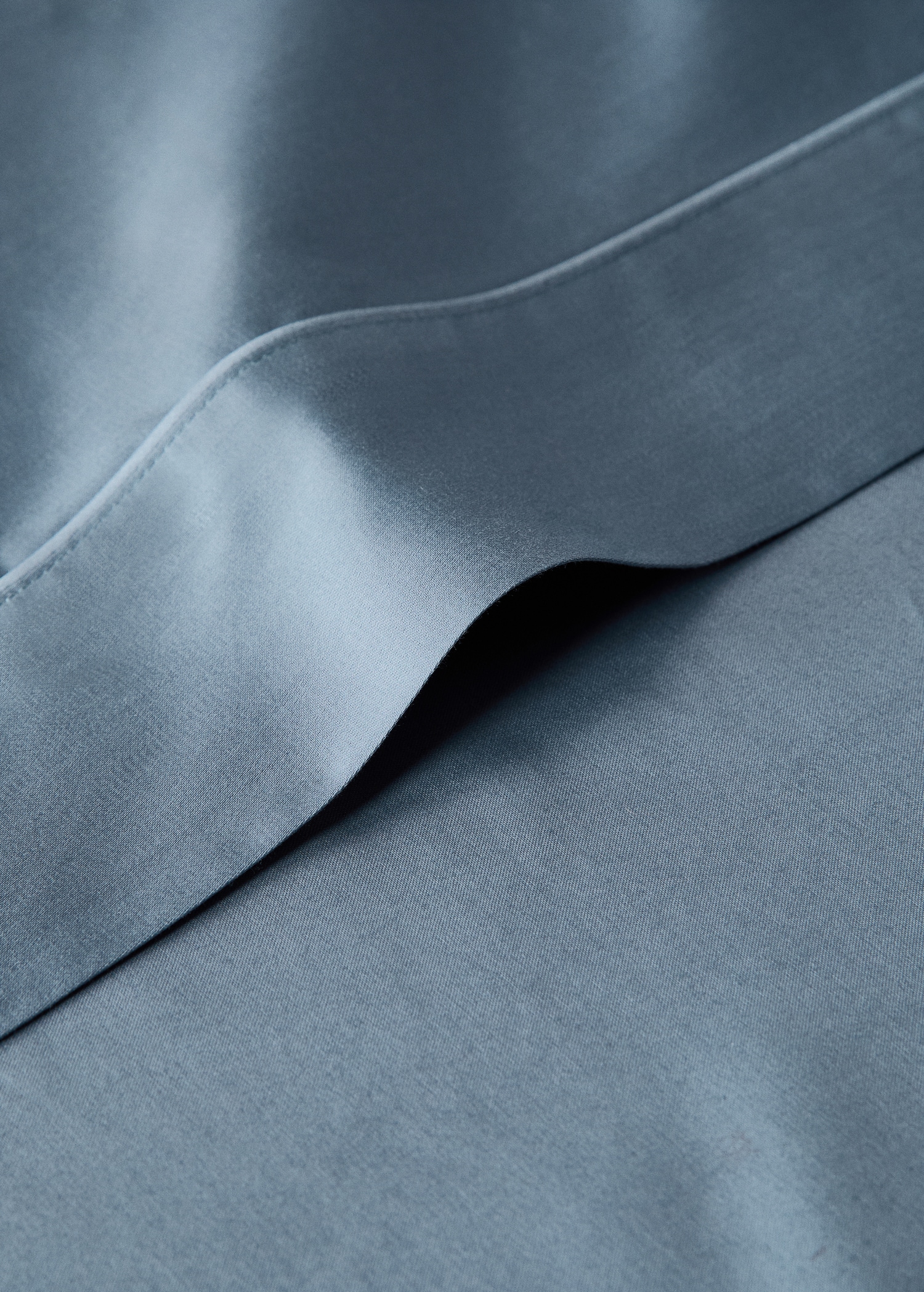 Baumwollsatin-Bettlaken mit 600 Fäden, lebendiger Abschluss, Bett 200 cm - Detail des Artikels 1