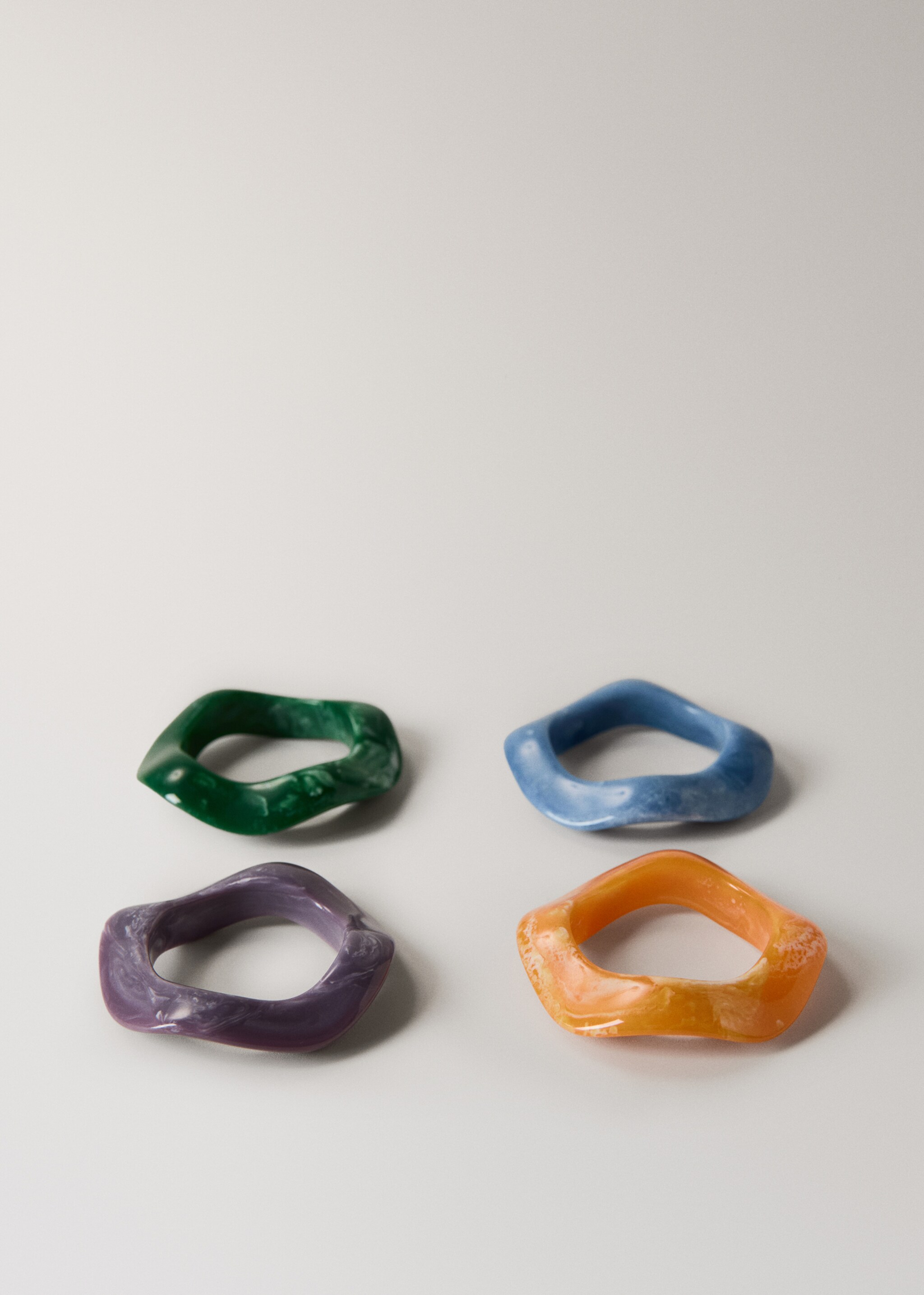 Resin napkin holder color - Article without model, Petrol Blue. Ref: 27072912-00.