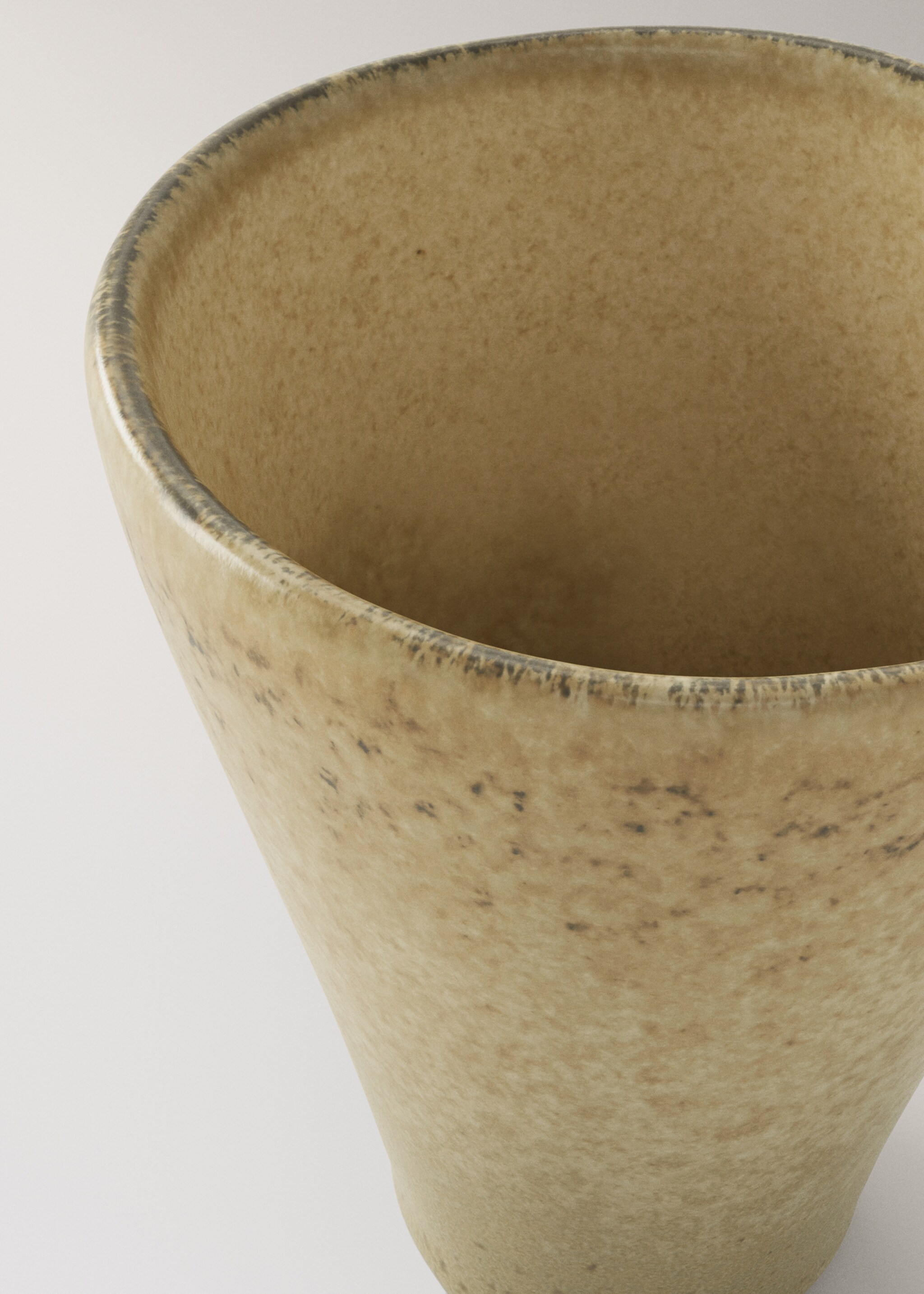 Κούπα καπουτσίνο από οργανικό κεραμικό - Λεπτομέρεια του προϊόντος 1, Γκρι Ανοιχτό Μελανζέ. Ref: 27072920-00.