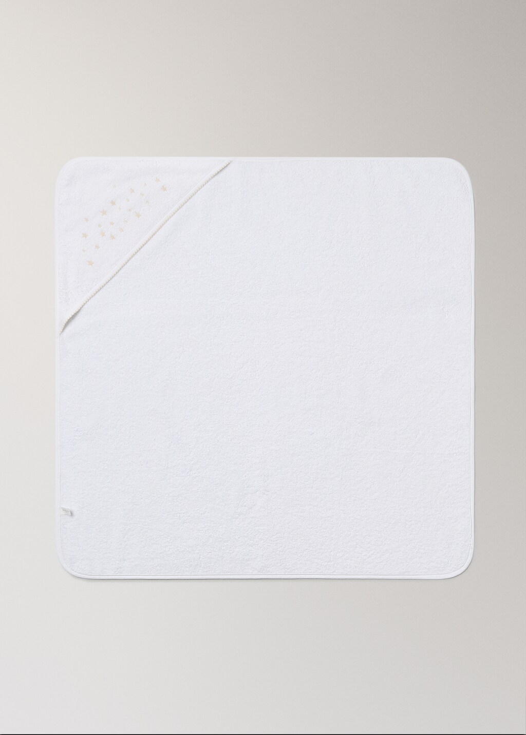 Children's bath cape with embroidered stars