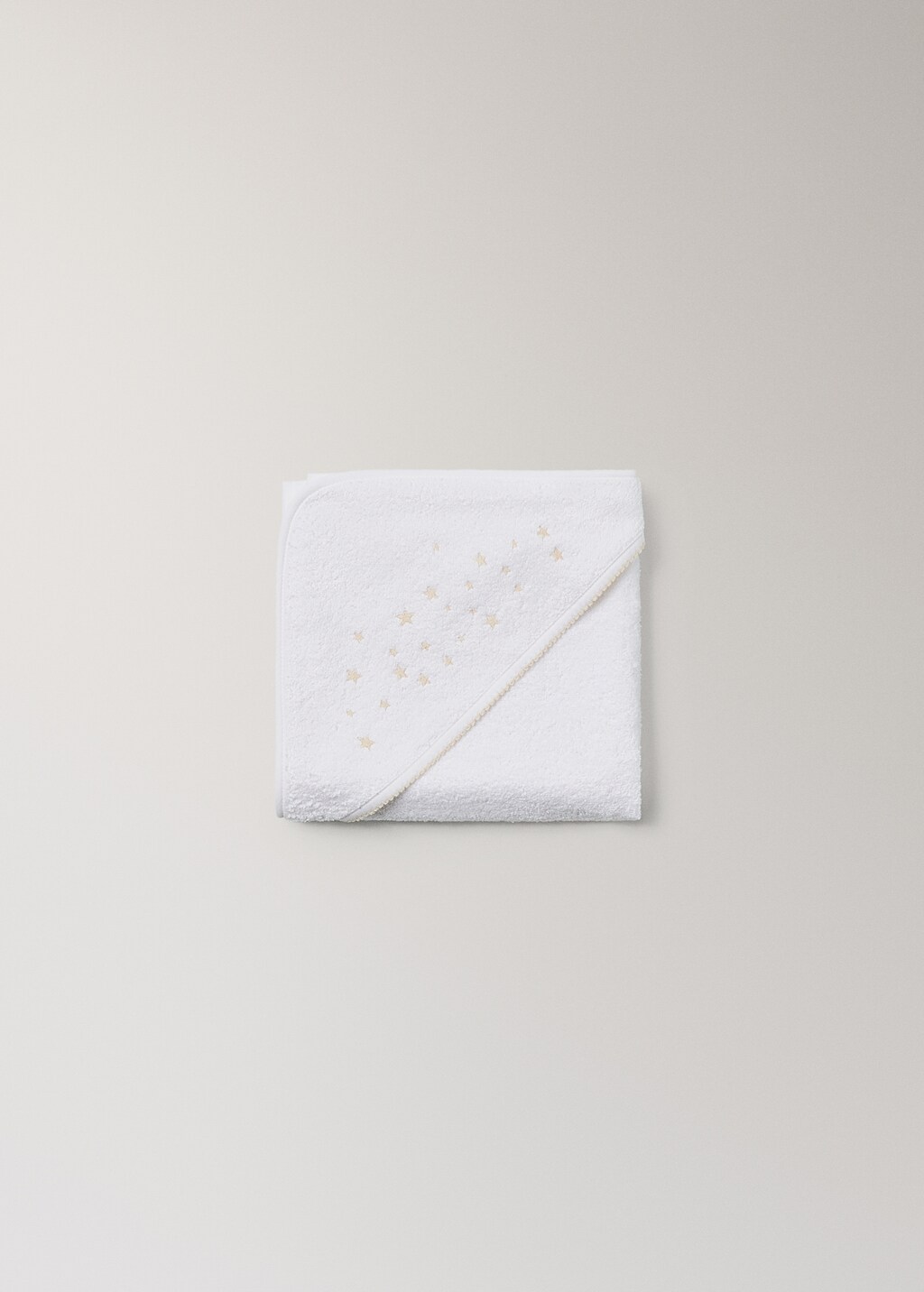 Children's bath cape with embroidered stars
