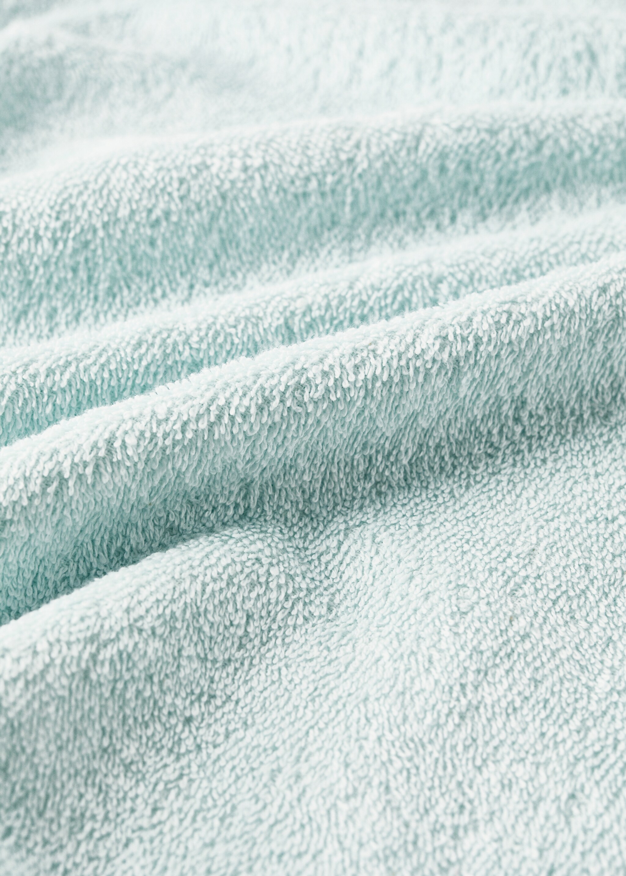 Children's elephant bath towel cape - Details of the article 2, Mint Green. Ref: 27072927-00.