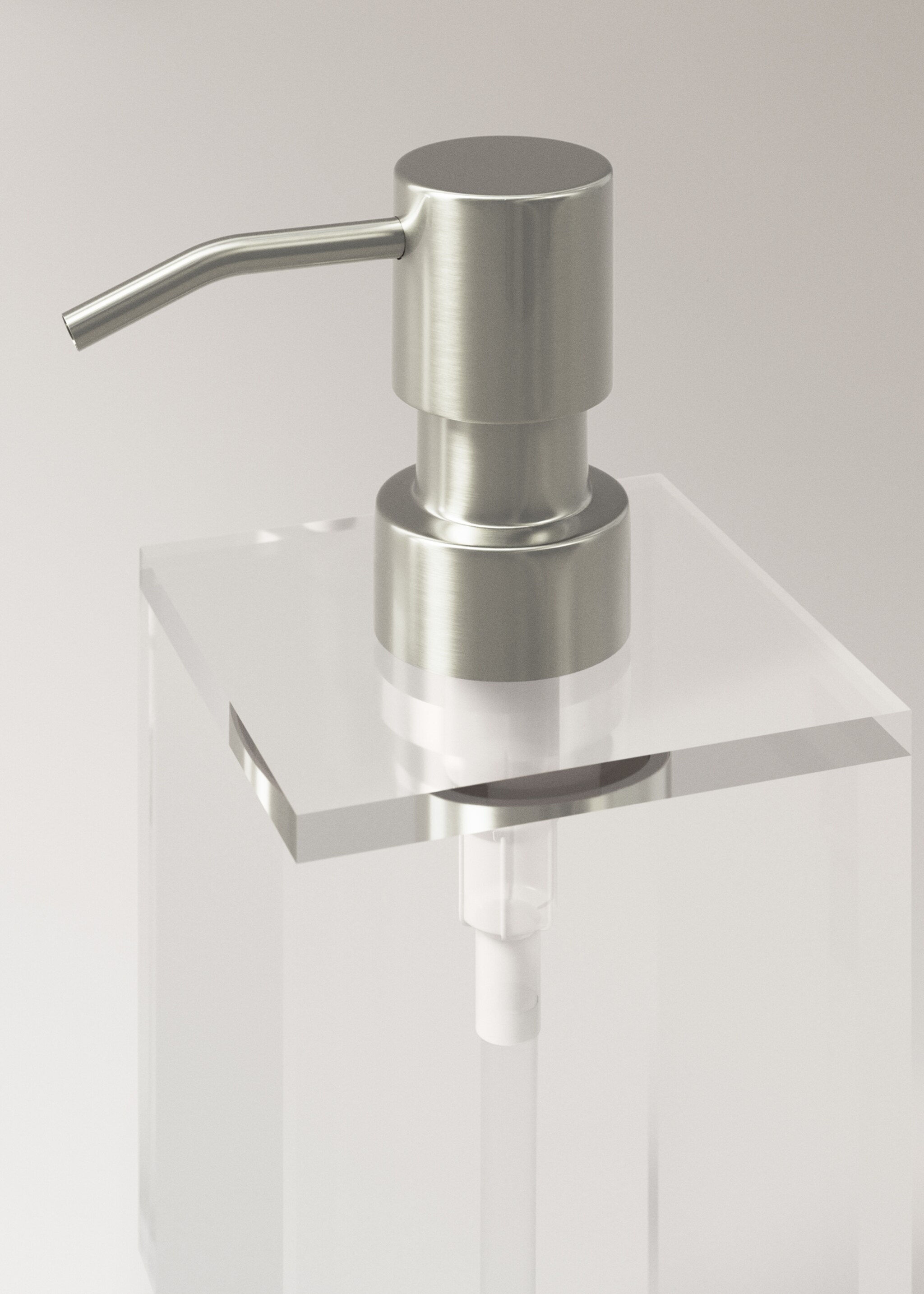 Acrylic soap dispenser - Details of the article 1, Ice Grey. Ref: 27073275-00.