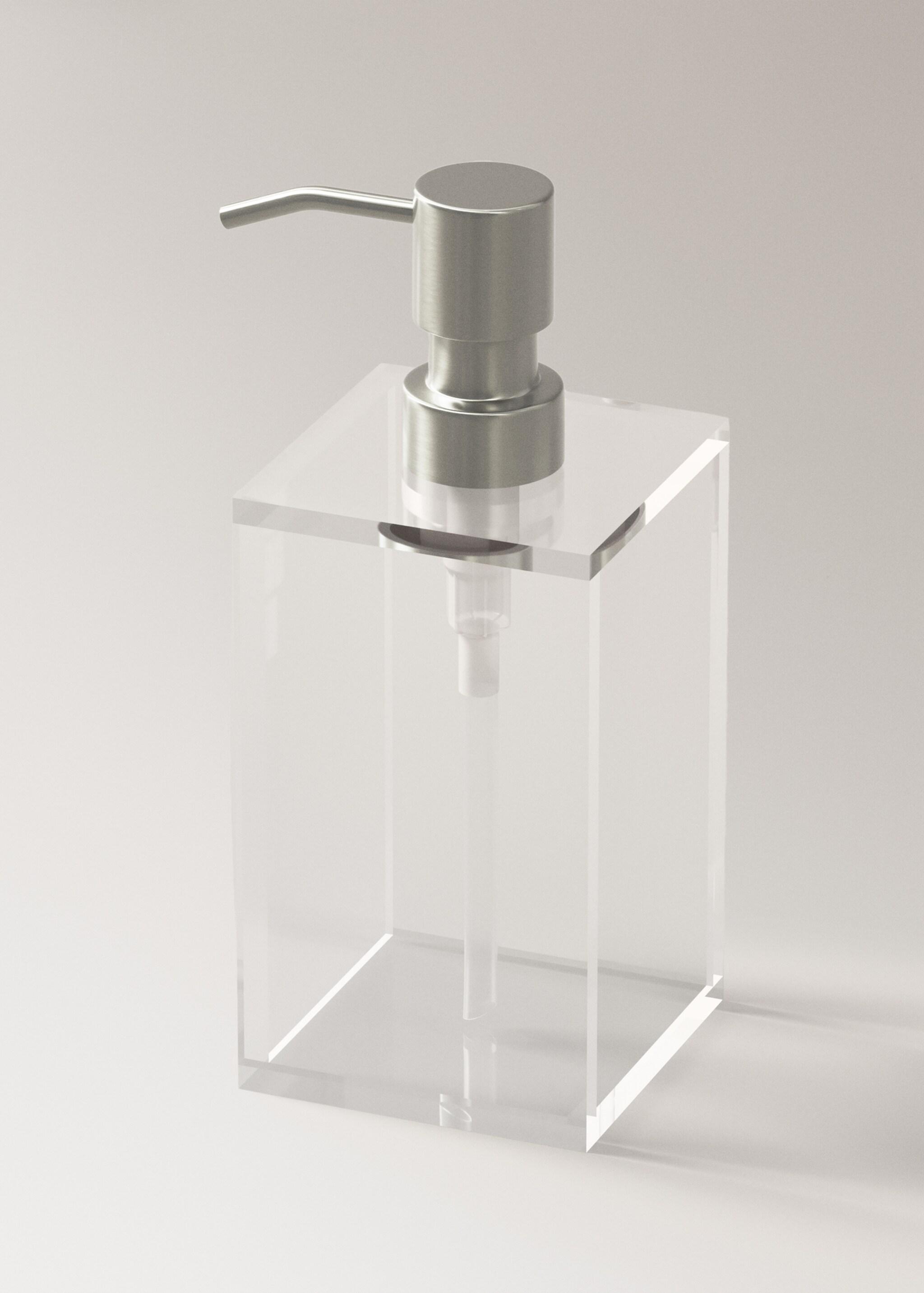 Acrylic soap dispenser - Details of the article 2, Ice Grey. Ref: 27073275-00.