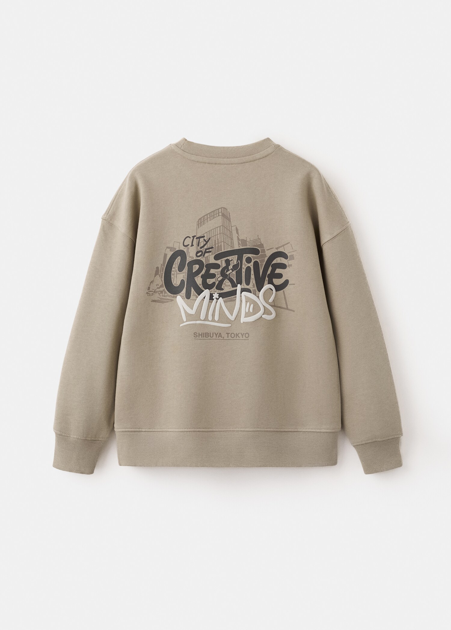 Printed cotton sweatshirt - Reverse of the article