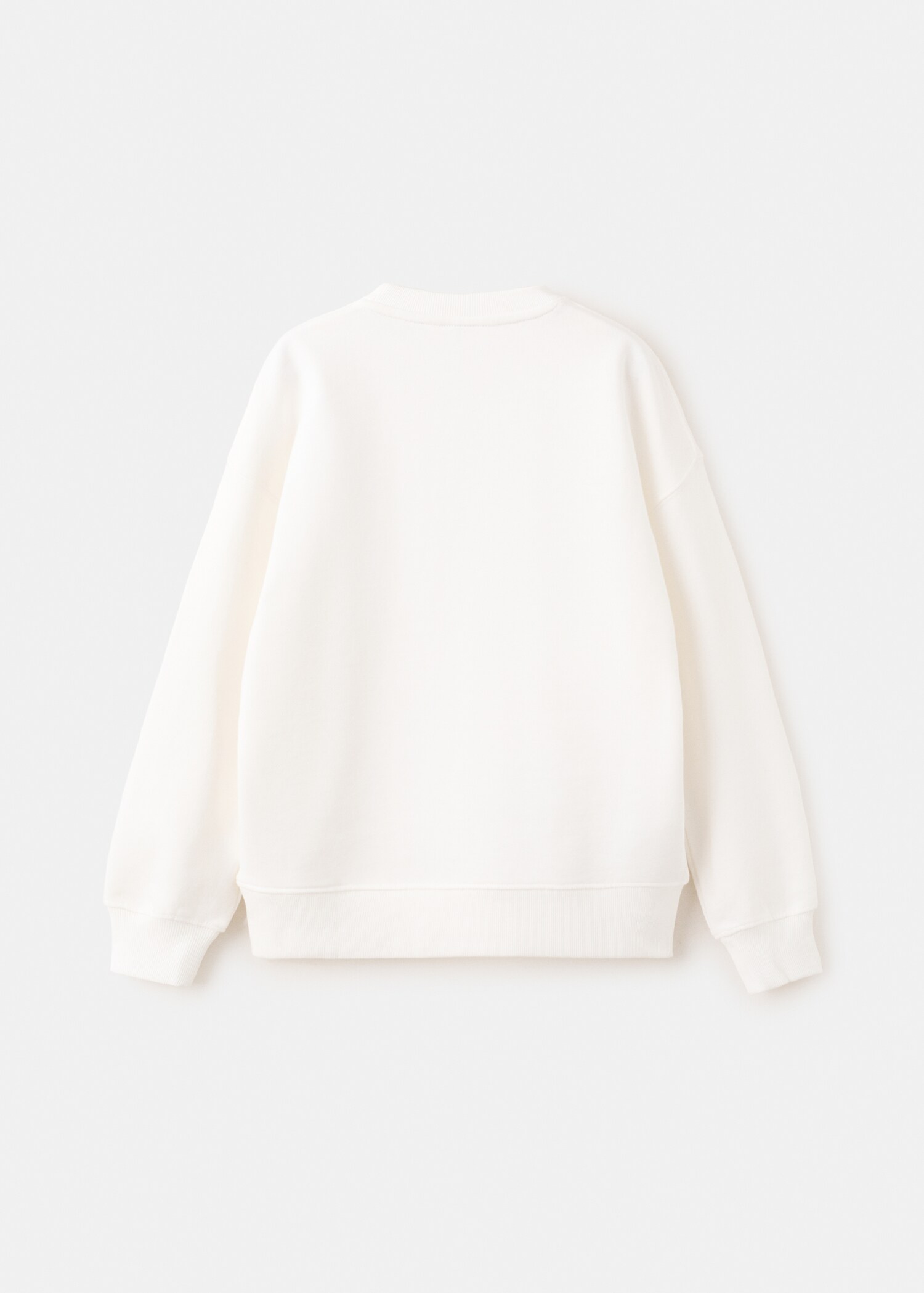 Printed cotton sweatshirt - Reverse of the article