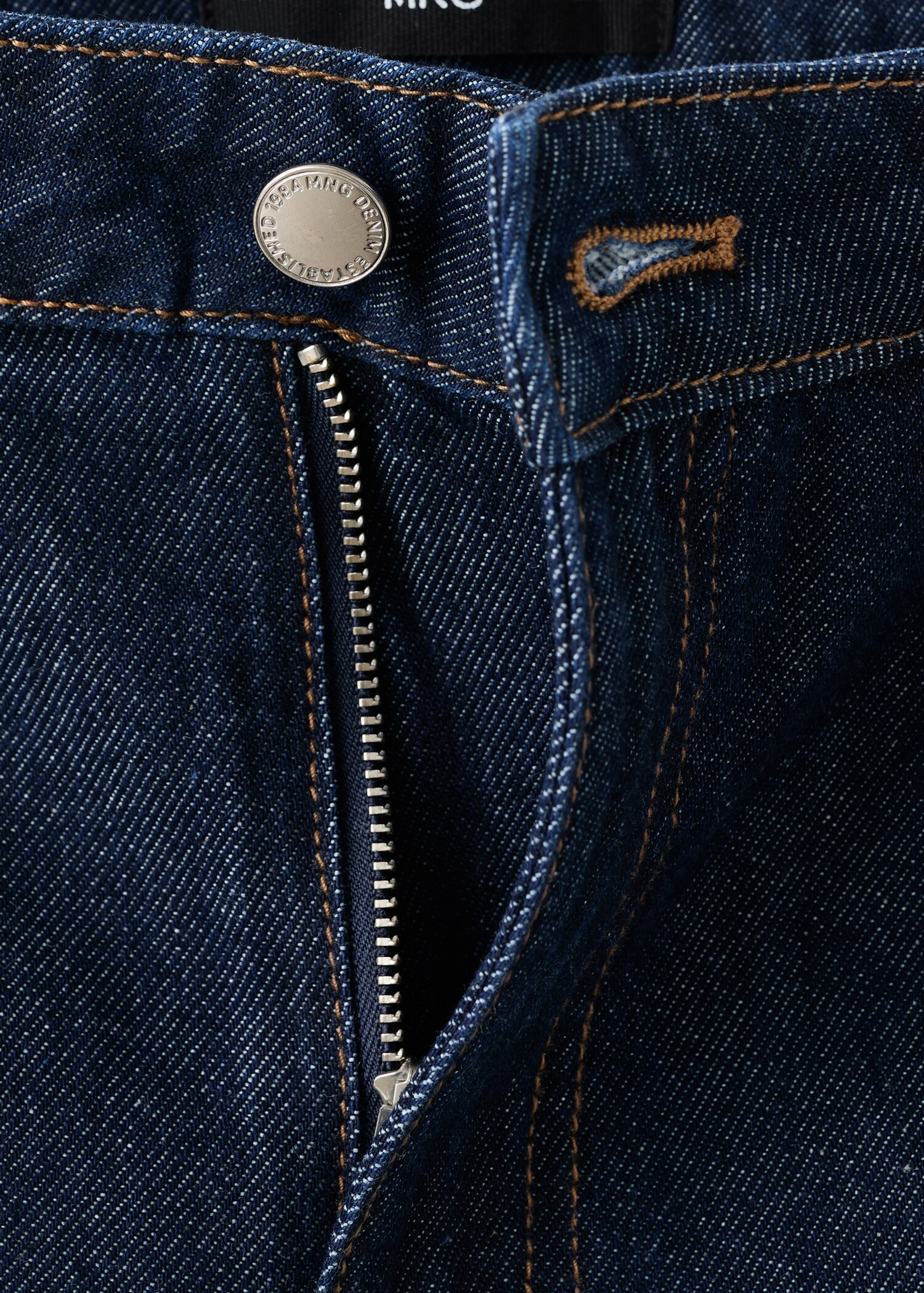 Bermudas denim rectas tiro alto - Detalle del artículo 0