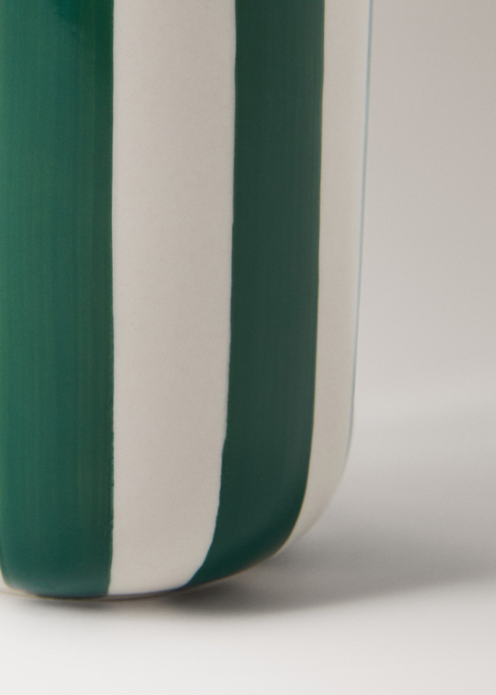 Got raspall dents ceràmica ratlles pintades - Detall de l'article 2, Verd fosc. Ref: 27073281-00.