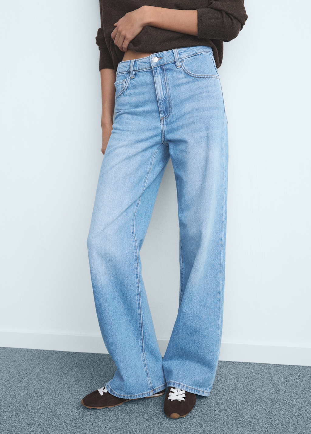 Mango Danila high-waisted wide leg jeans
