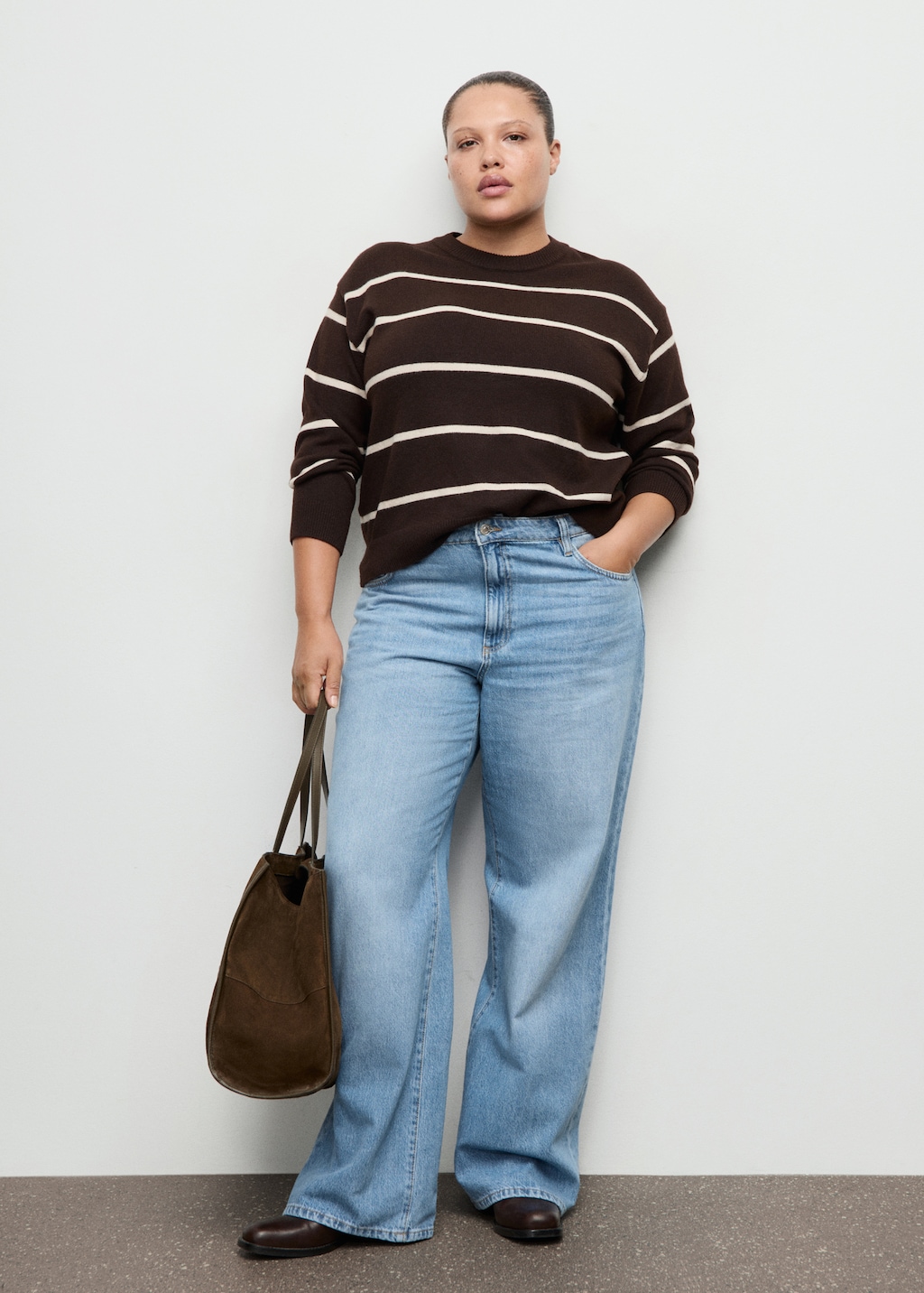 Mango Danila high-waisted wide leg jeans