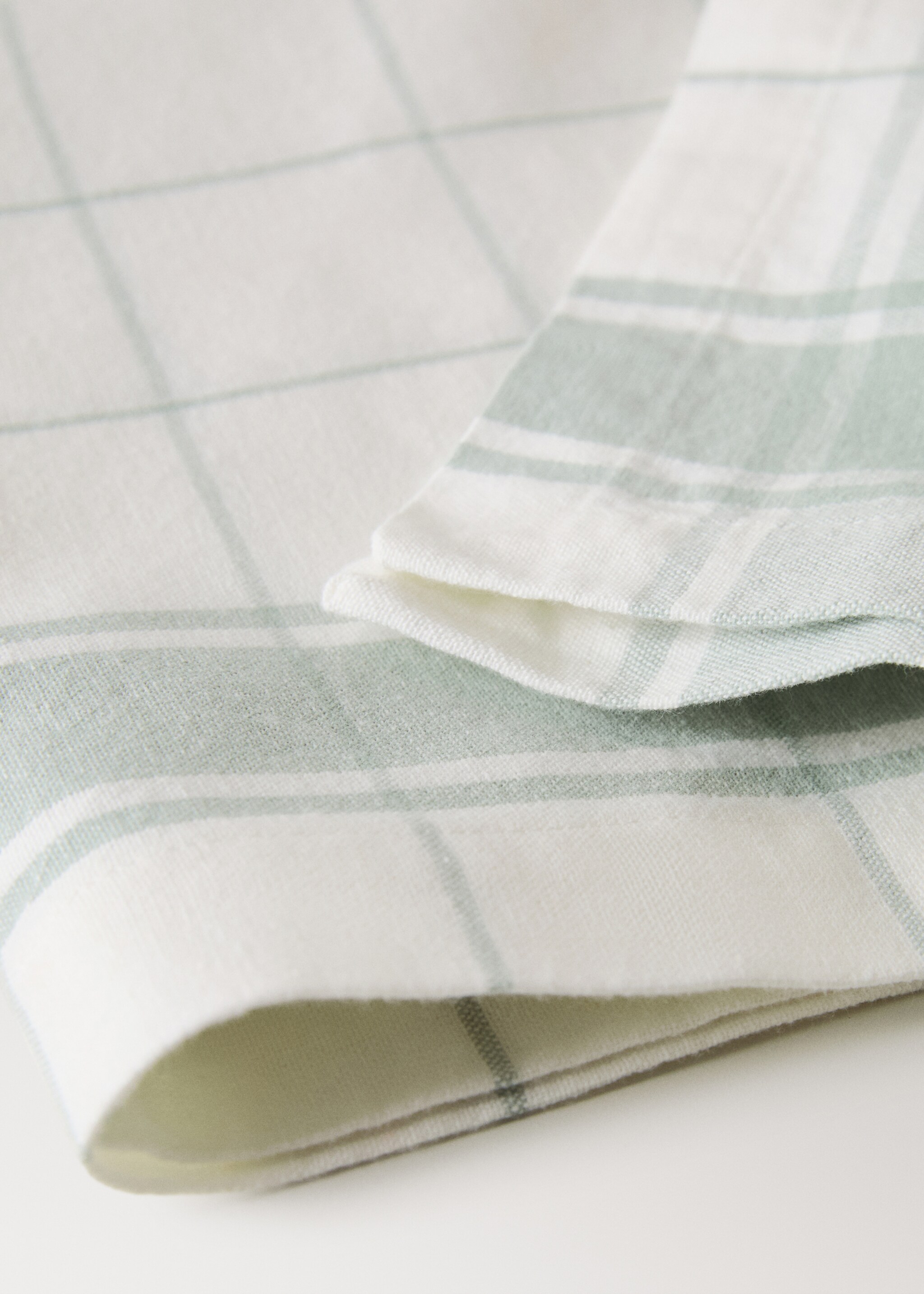 Napkin ventana - Details of the article 2, Mint Green. Ref: 27073292-00.