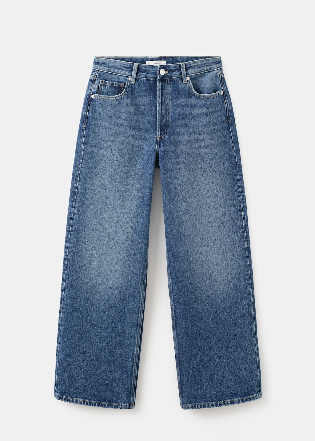 Mango Straight low-waist jeans