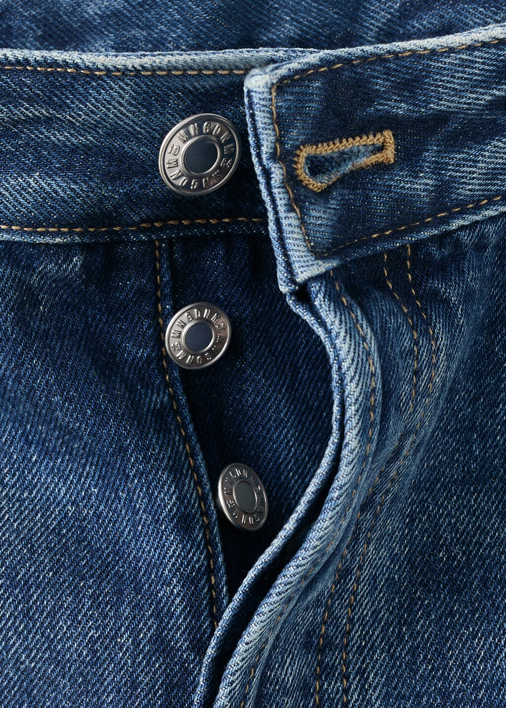 Mango Straight low-waist jeans