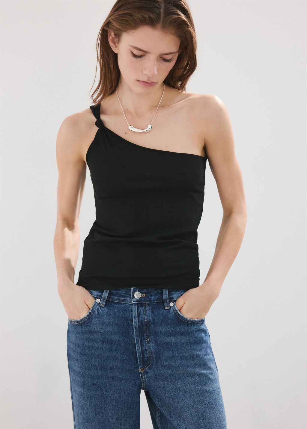 Mango Straight low-waist jeans