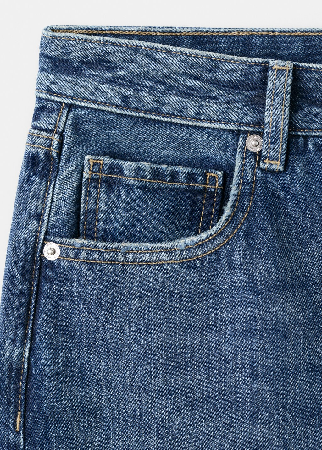 Mango Straight low-waist jeans