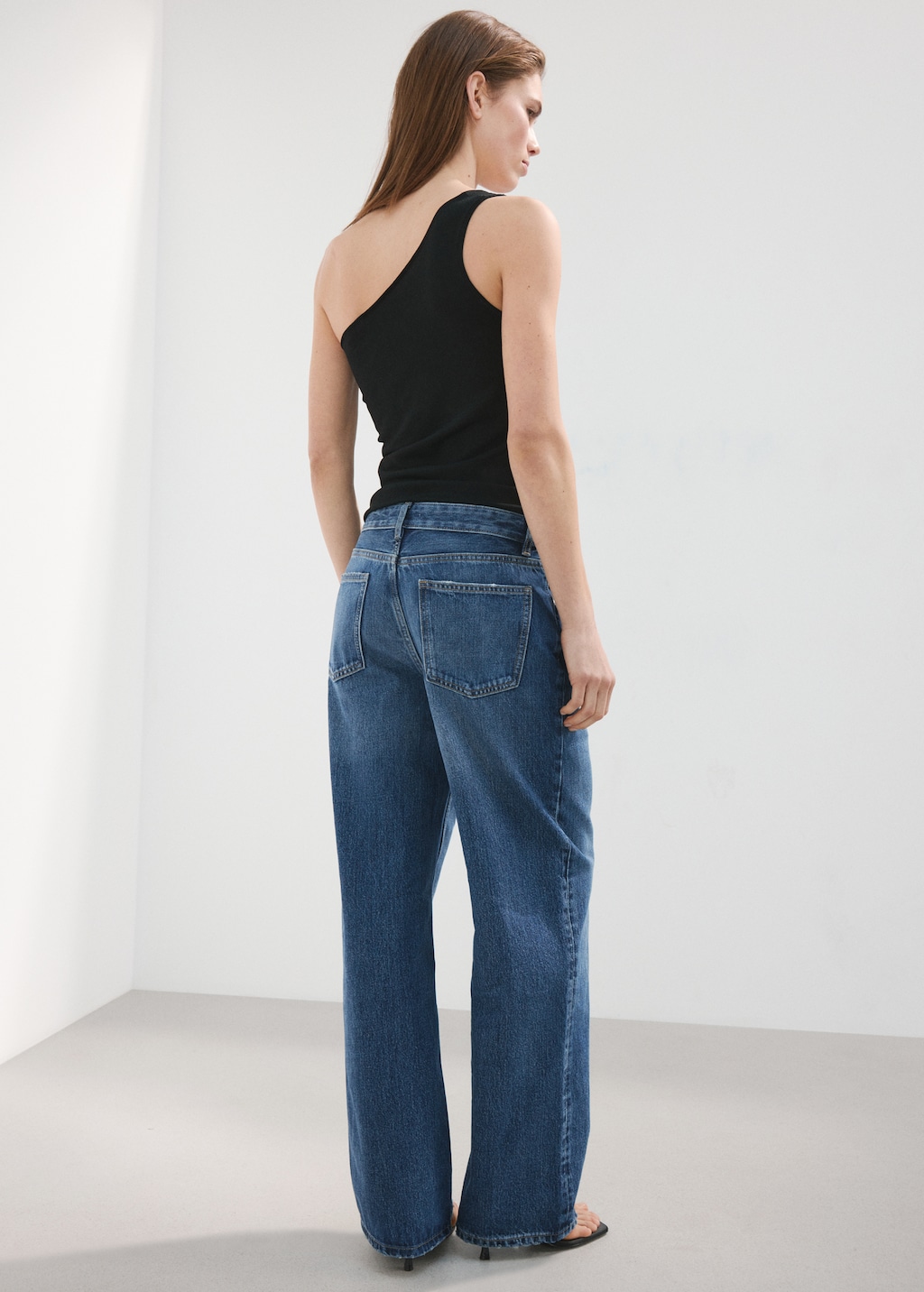 Mango Straight low-waist jeans