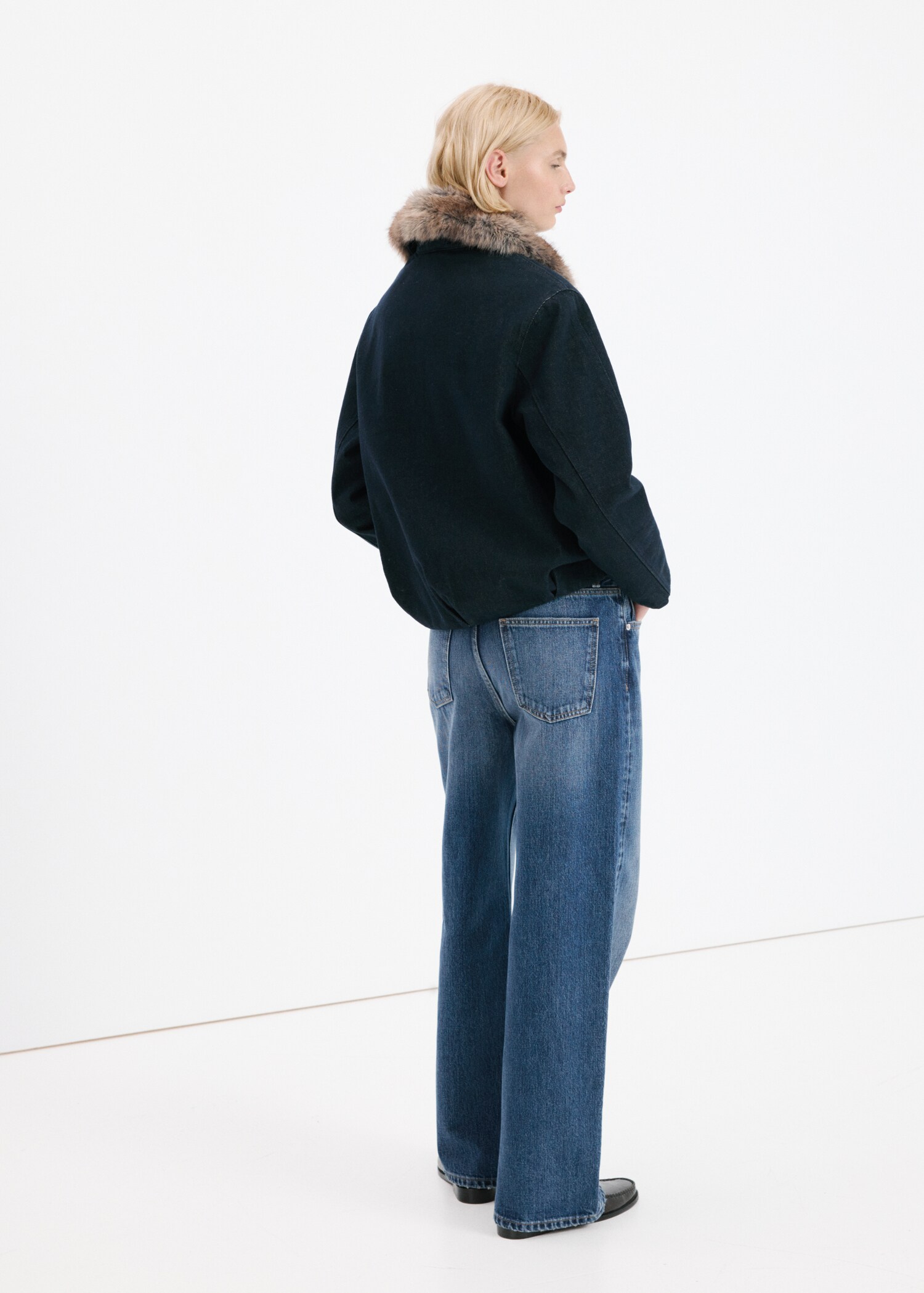 Jean droit taille basse - Verso de l’article