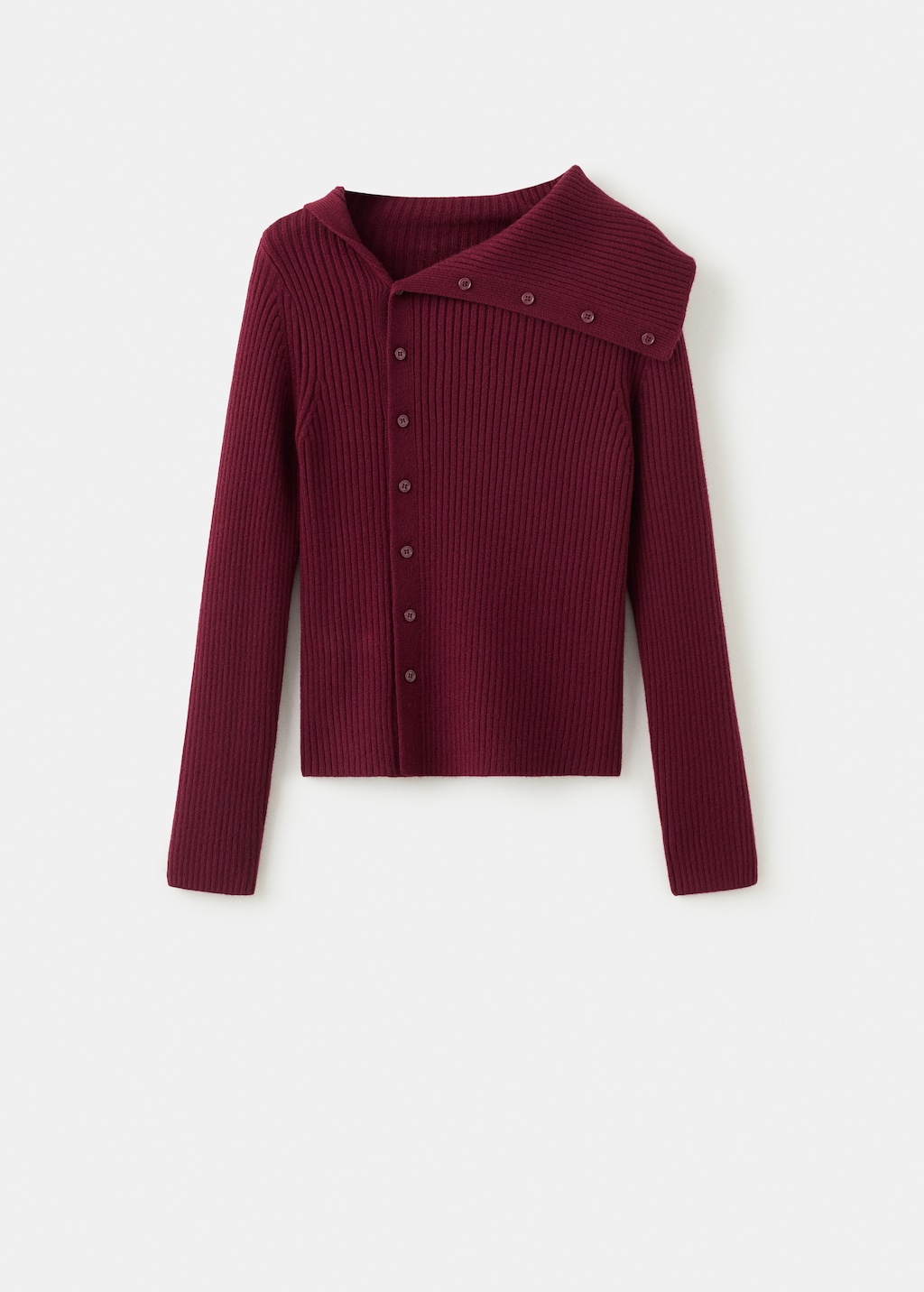 Cardigan with shawl collar - image 3