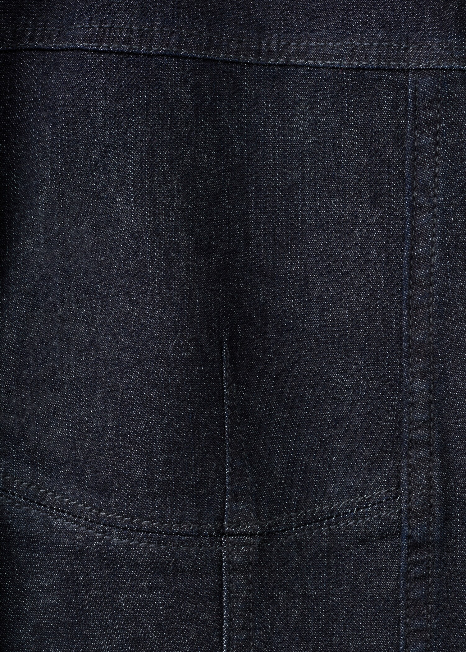 Camisa de ganga com costuras - Pormenor do artigo 0