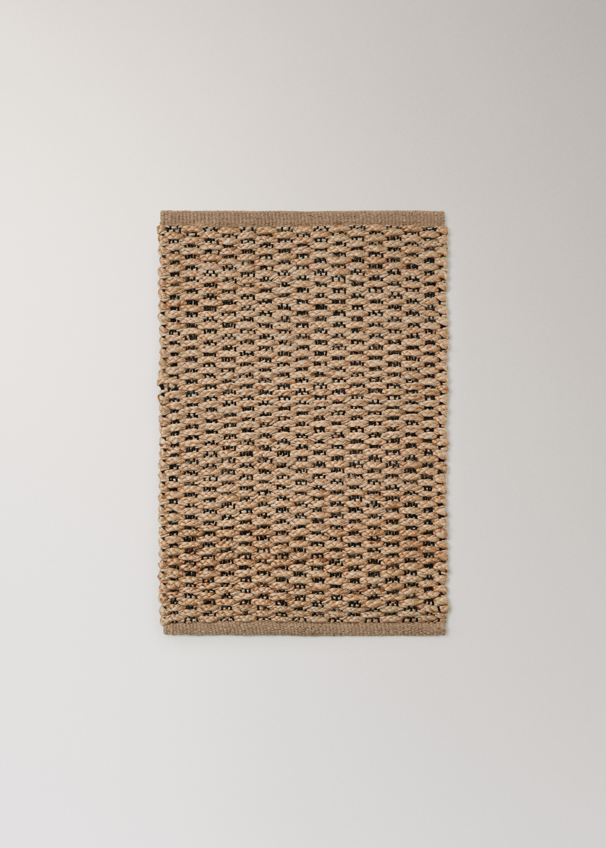 Tapis en jute tressé bicolore - Article sans modèle, Beige. Ref: 27073299-00.