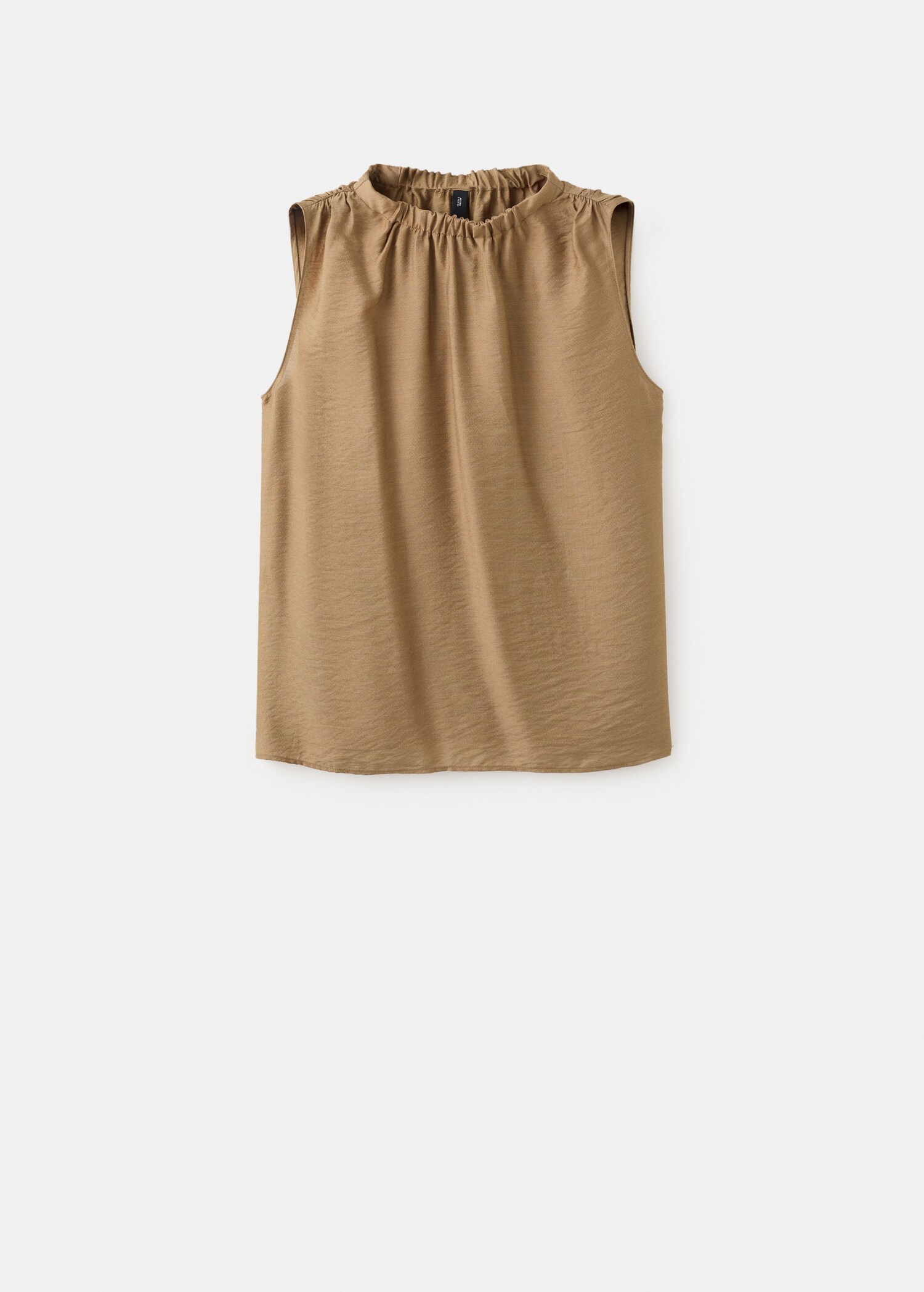 Top satin col bénitier - Article sans modèle