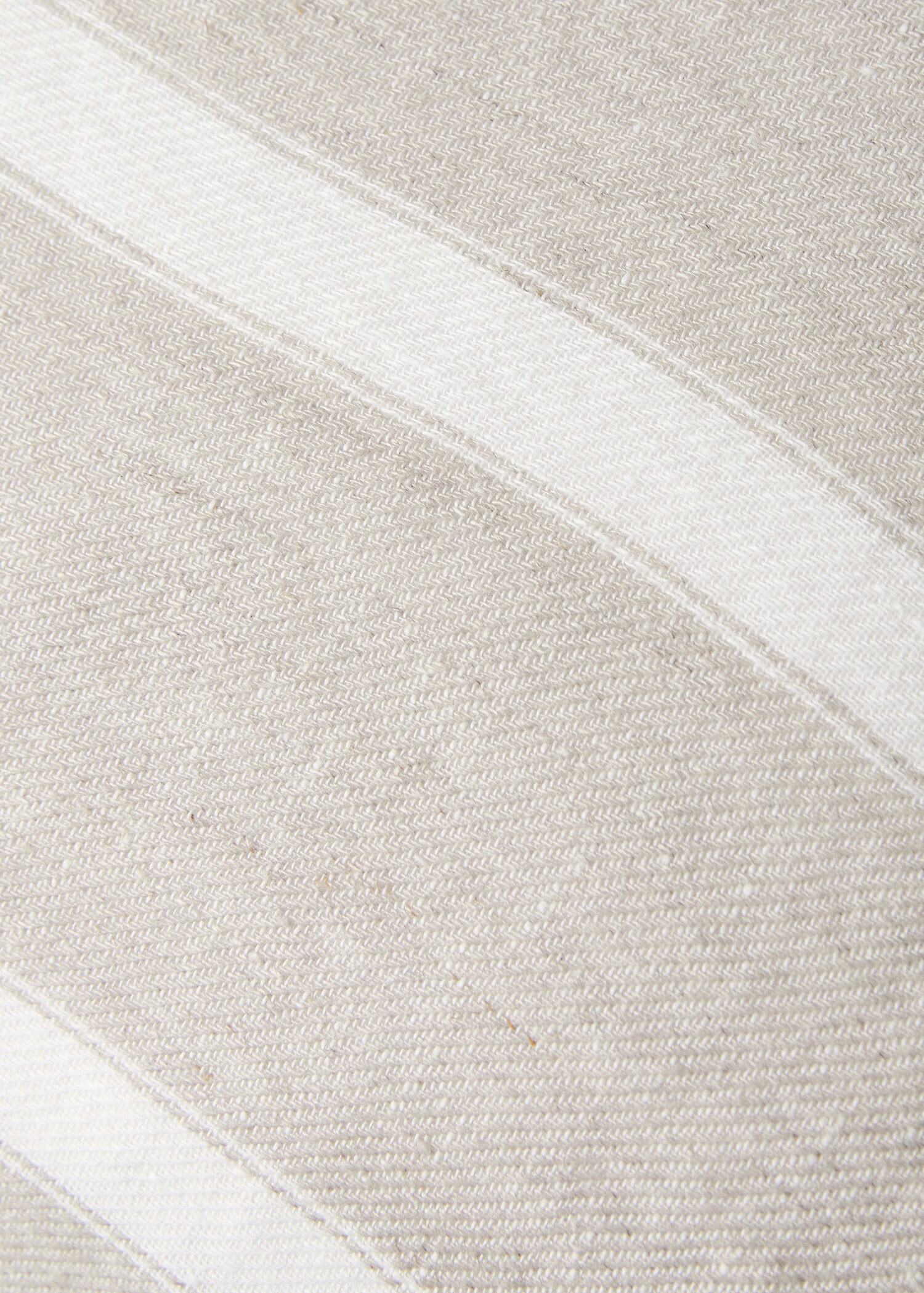 Kissenbezug aus Leinen mit Streifen und Reißverschlussdetail, 50 x 50 cm - Detail des Artikels 3