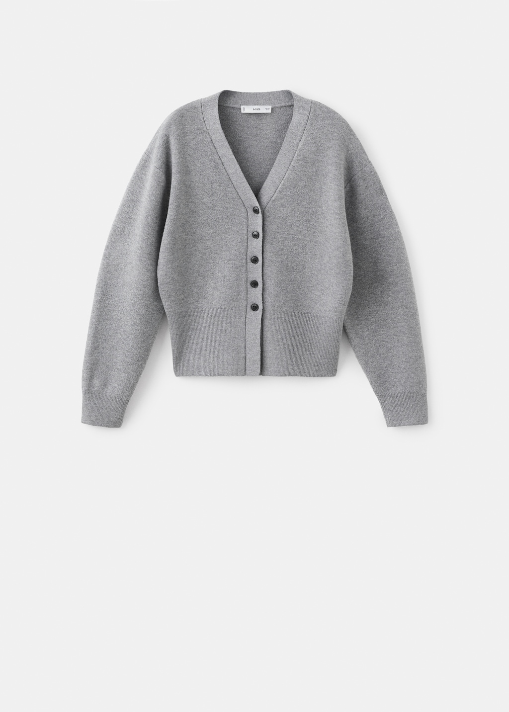 V-neck knitted cardigan - image 4